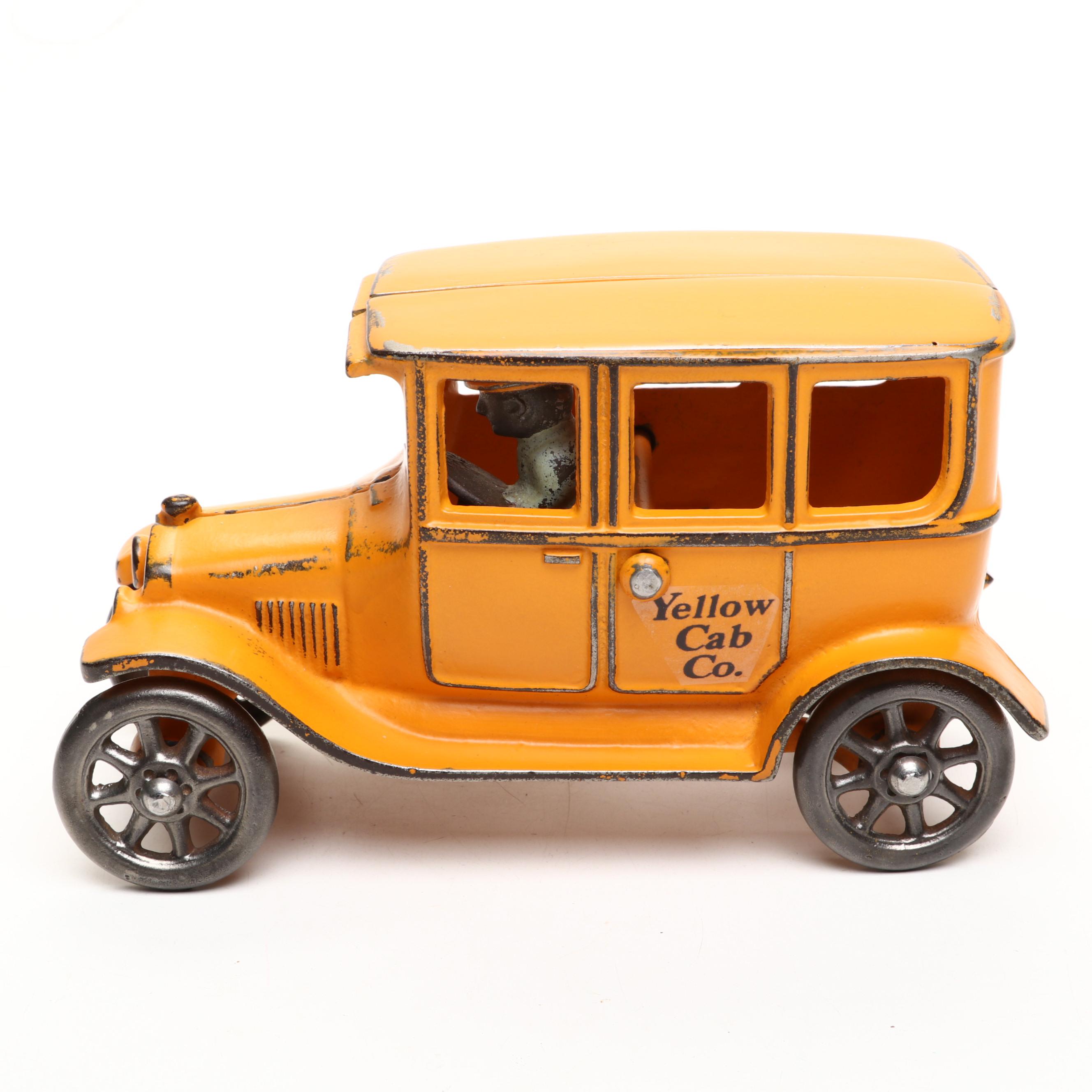 Arcade Mfg. Co. Cast Iron "Yellow Cab Co." Ford Model T Toy Car, 1924
