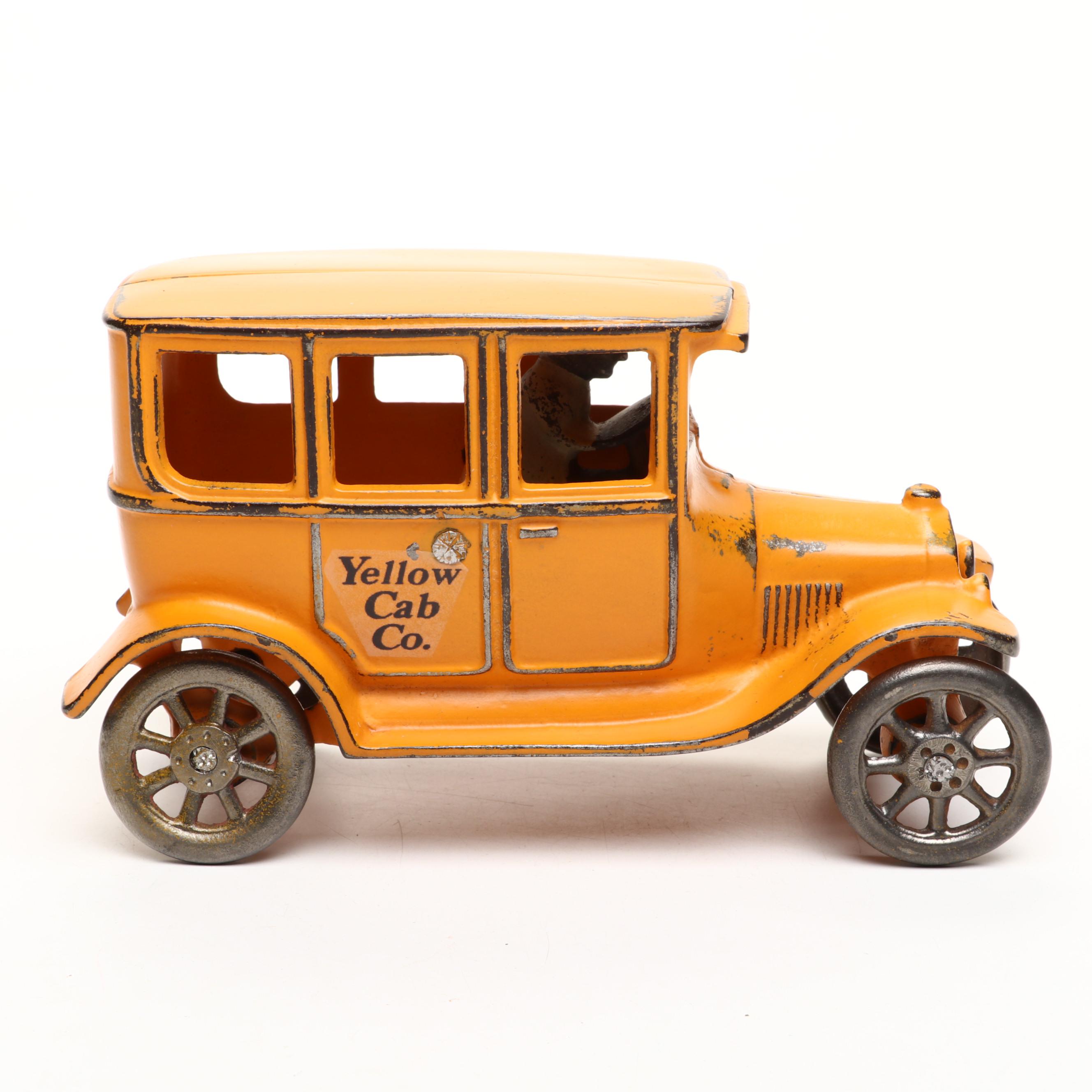 Arcade Mfg. Co. Cast Iron "Yellow Cab Co." Ford Model T Toy Car, 1924