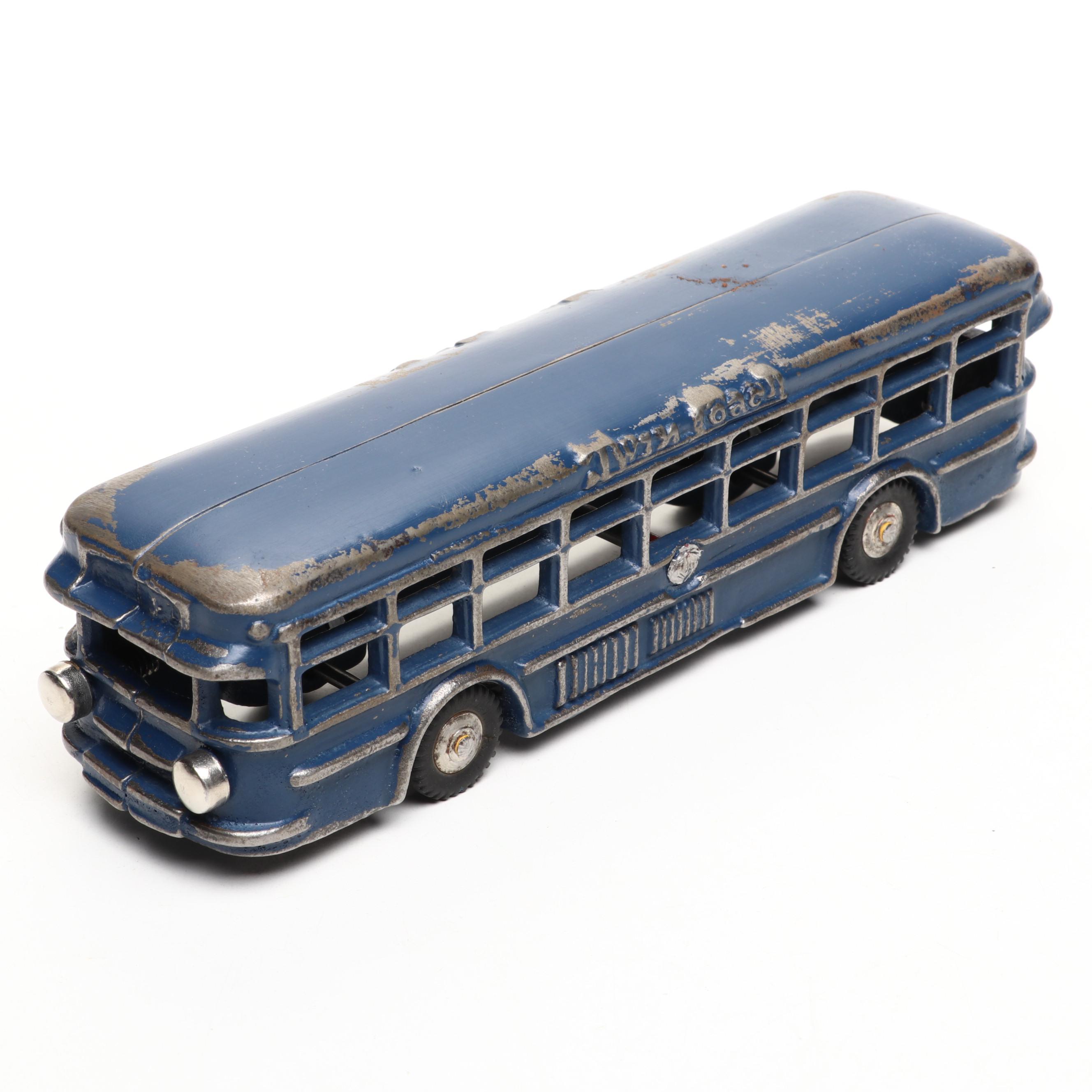 Arcade Greyhound Bus with Twin Coach Bus Models, Mid-20th Century