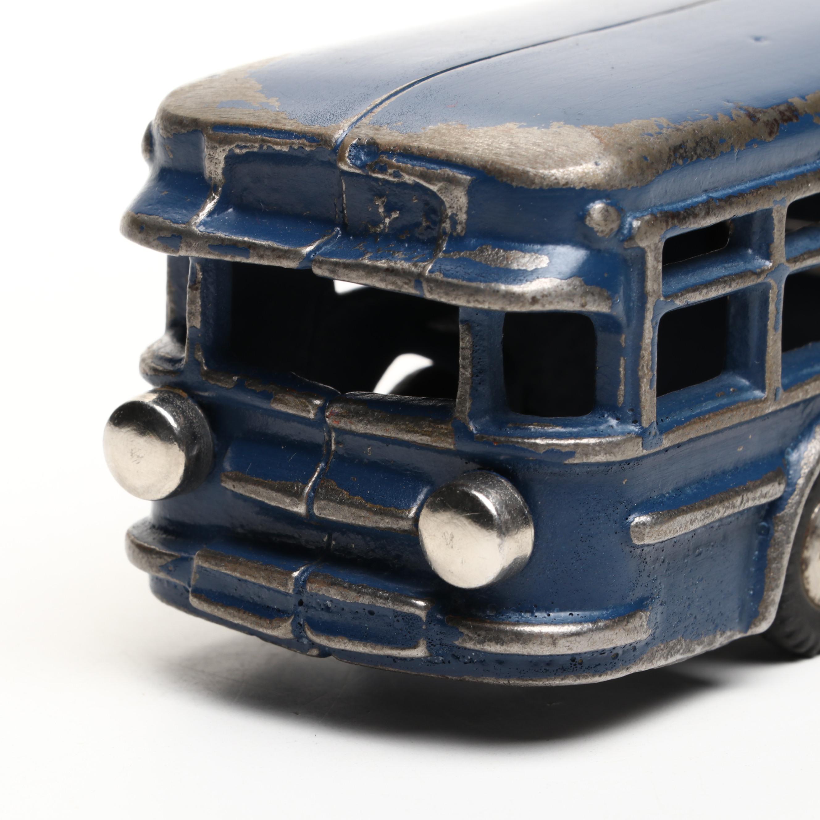 Arcade Greyhound Bus with Twin Coach Bus Models, Mid-20th Century