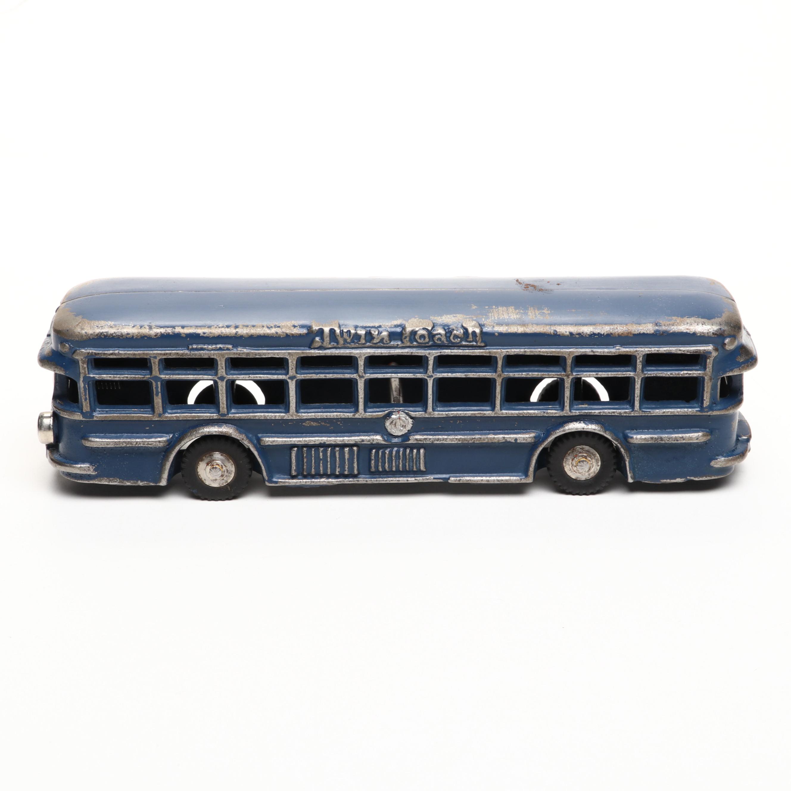 Arcade Greyhound Bus with Twin Coach Bus Models, Mid-20th Century