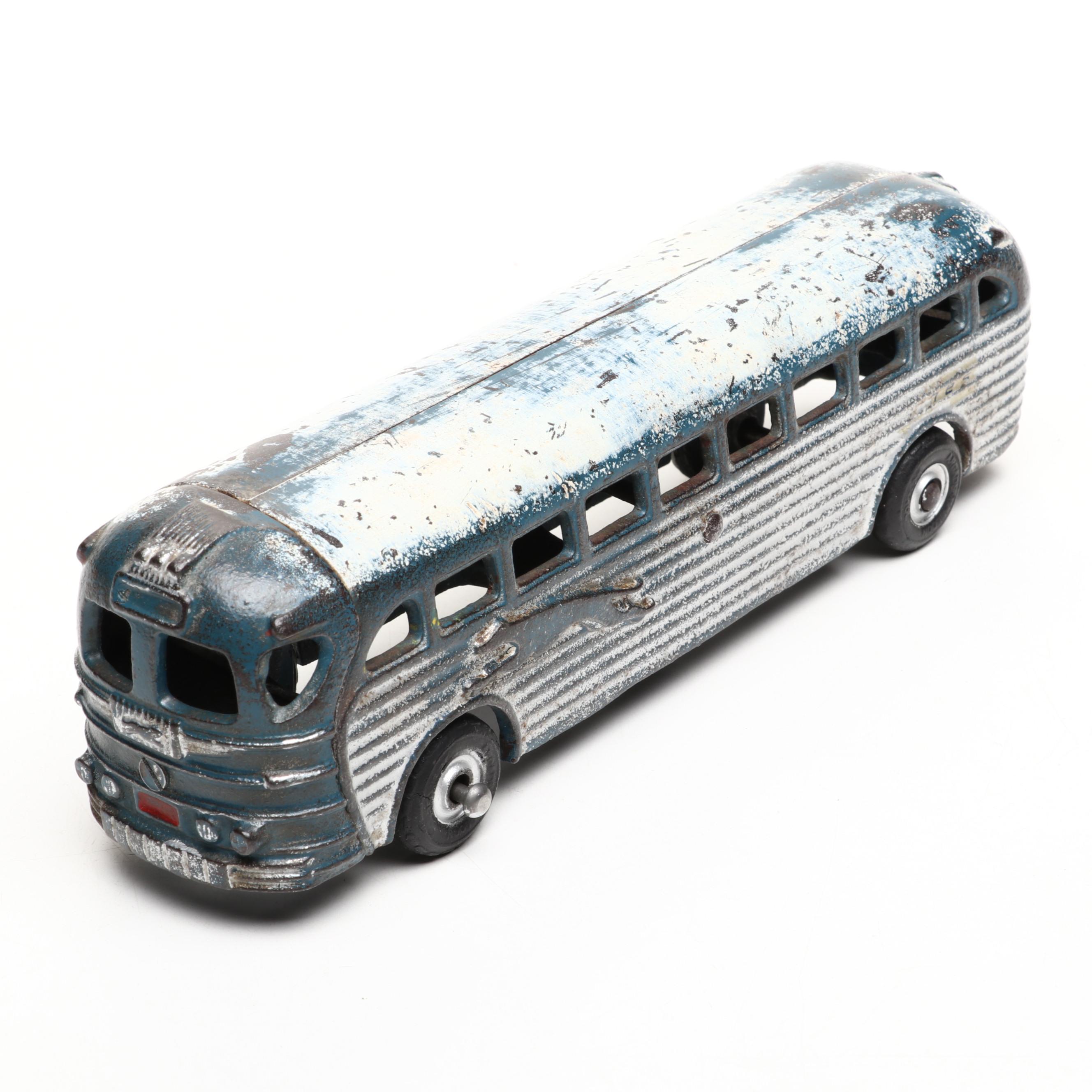 Arcade Greyhound Bus with Twin Coach Bus Models, Mid-20th Century