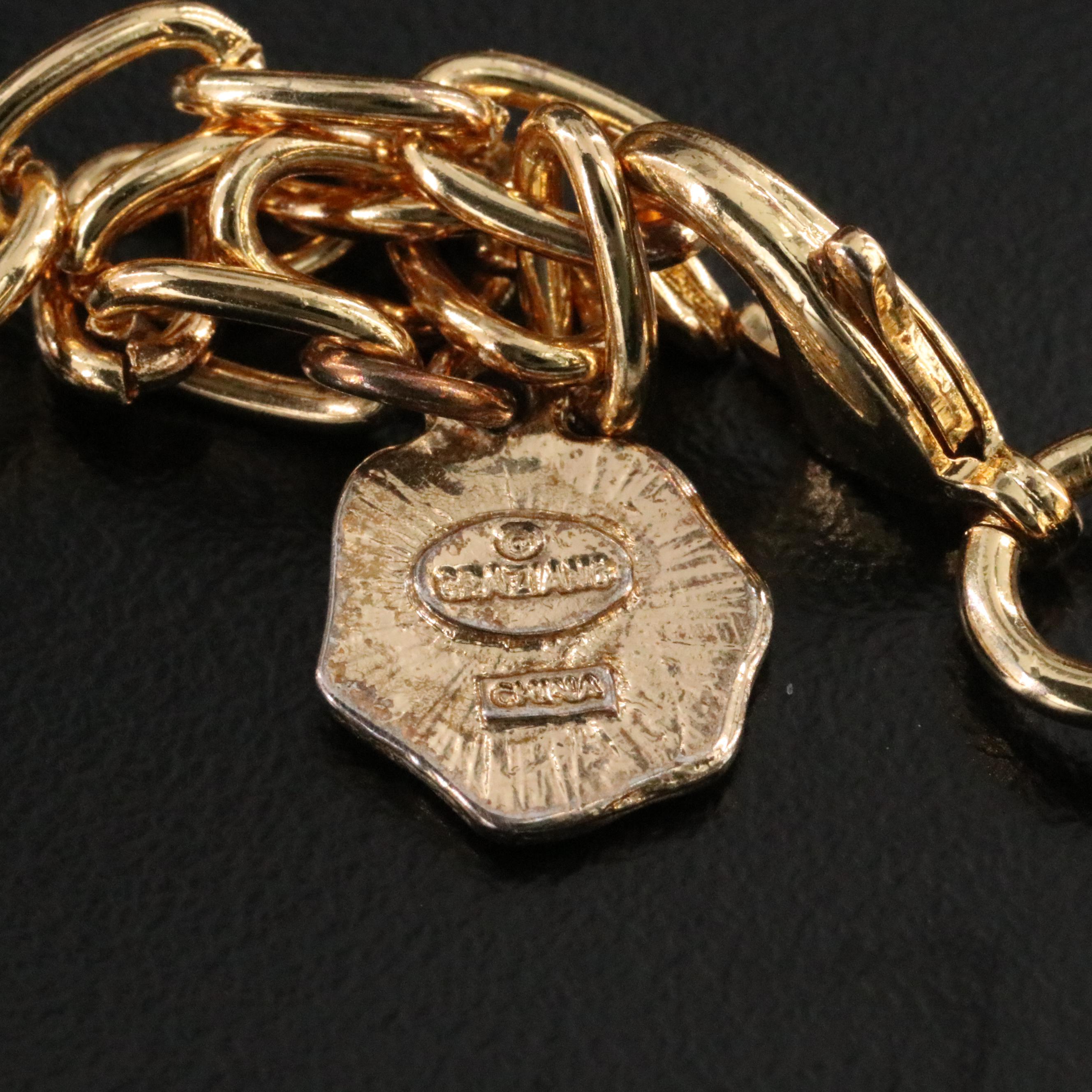 Graziano Rhinestone Station Necklace