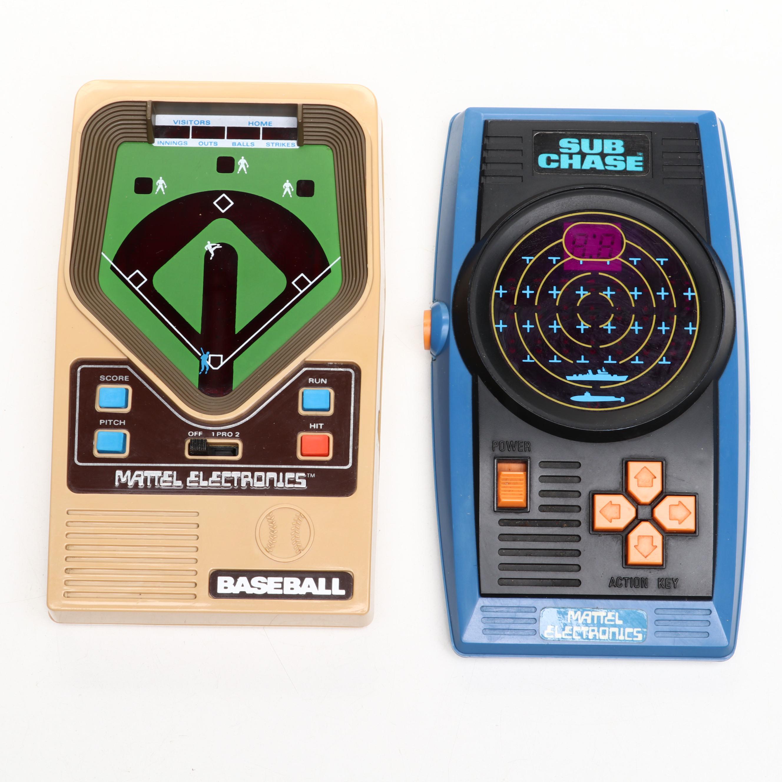 Mattel Electronics Football, Basketball, Baseball, Sub Chase and More Games
