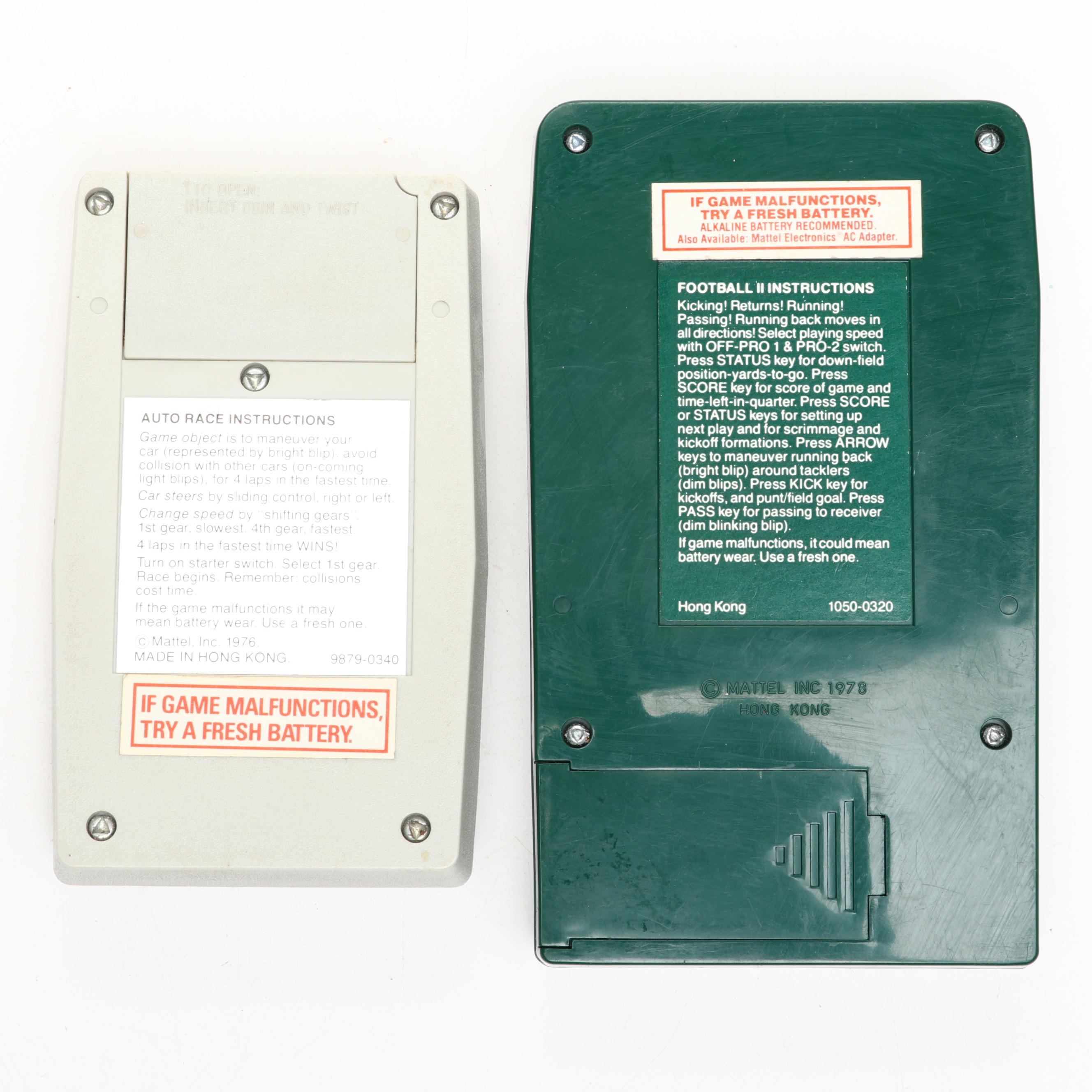 Mattel Electronics Football, Basketball, Baseball, Sub Chase and More Games