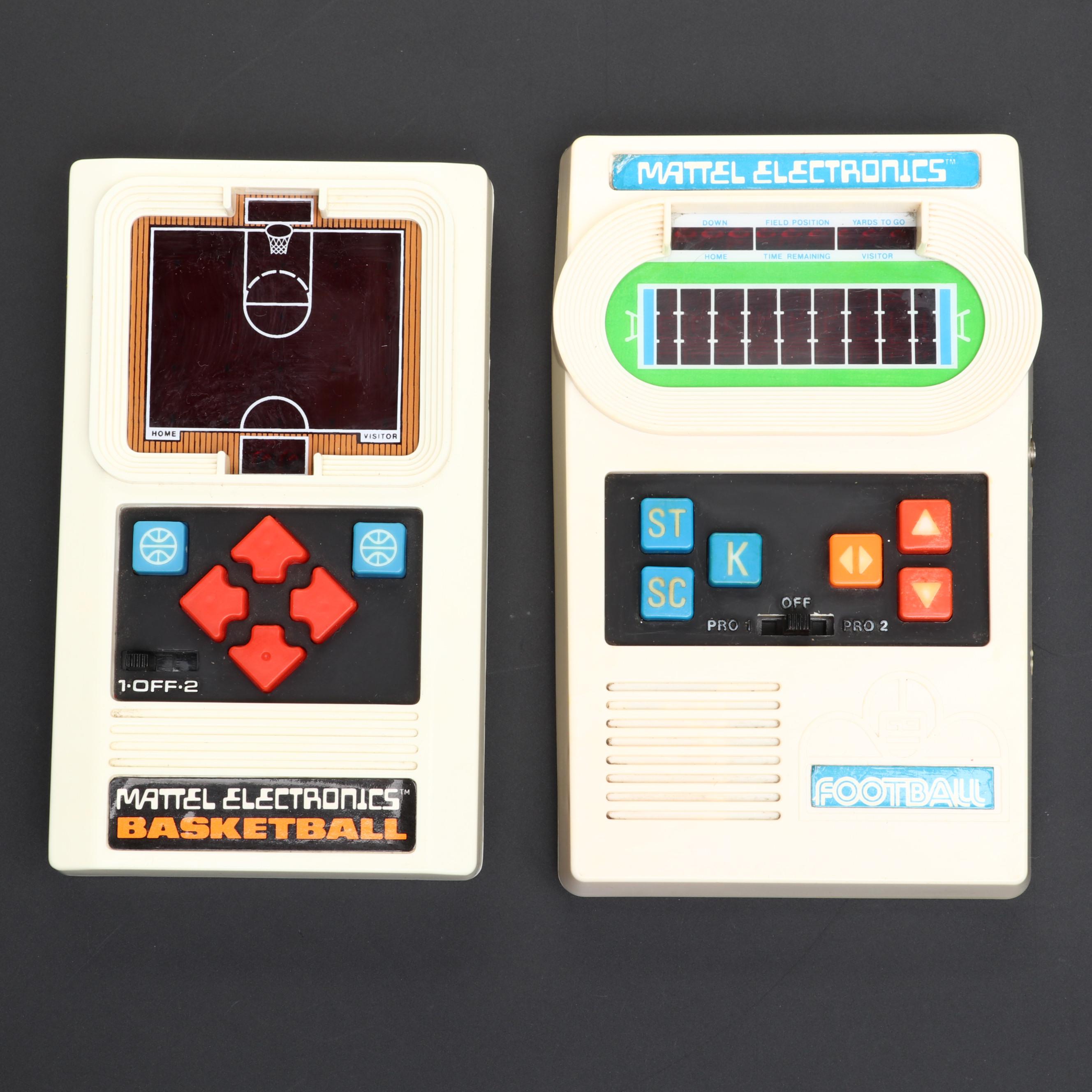 Mattel Electronics Football, Basketball, Baseball, Sub Chase and More Games