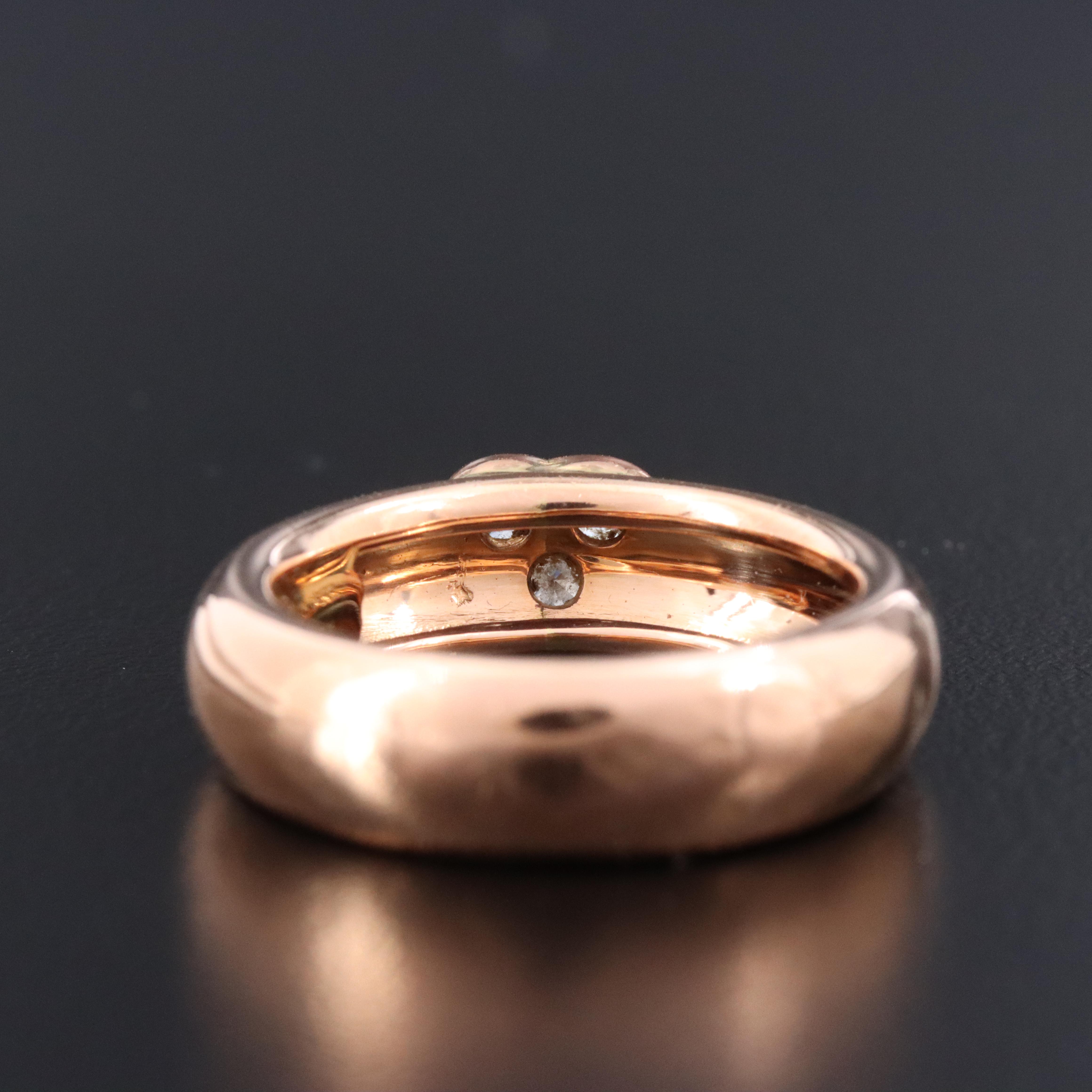 Tiffany & Co. 18K Rose Gold Diamond Heart Ring