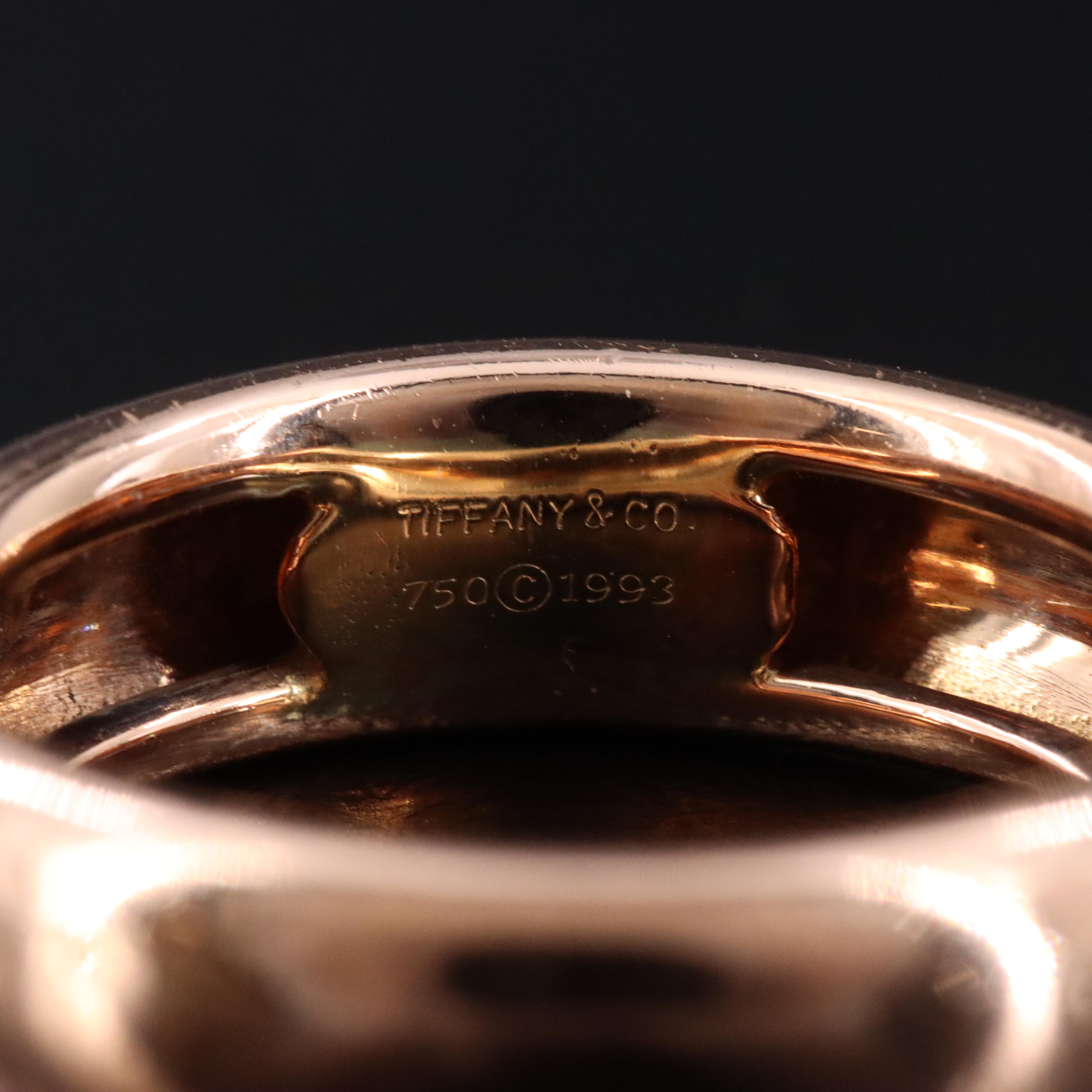 Tiffany & Co. 18K Rose Gold Diamond Heart Ring