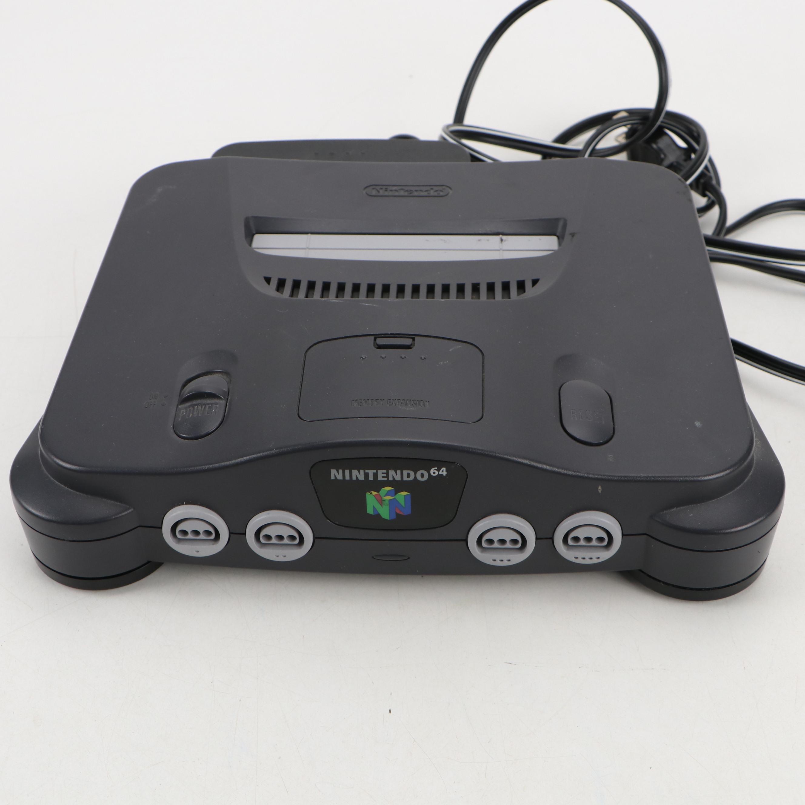 Nintendo 64 Console with Super Pad 64 Controller, Transfer Pak and More