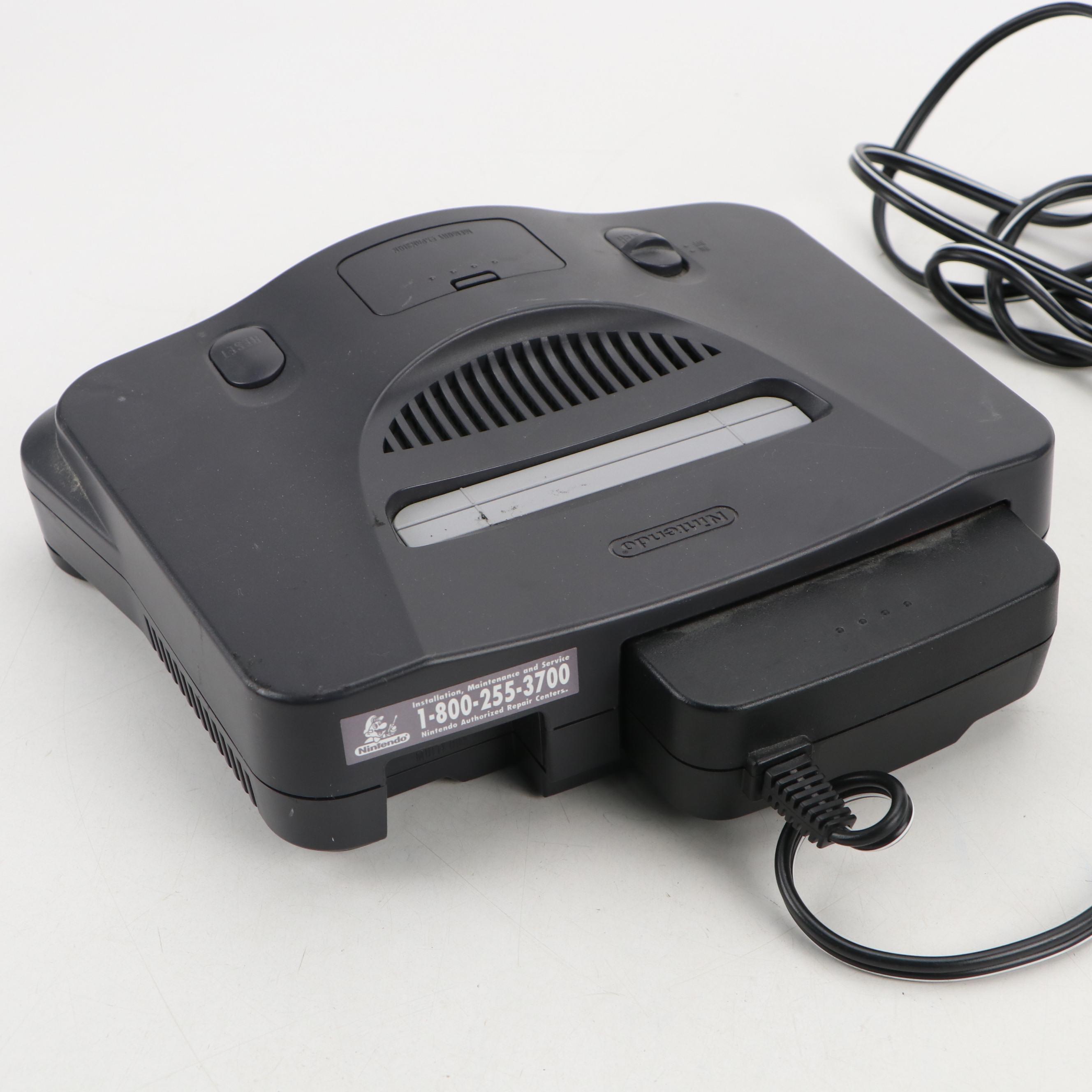 Nintendo 64 Console with Super Pad 64 Controller, Transfer Pak and More