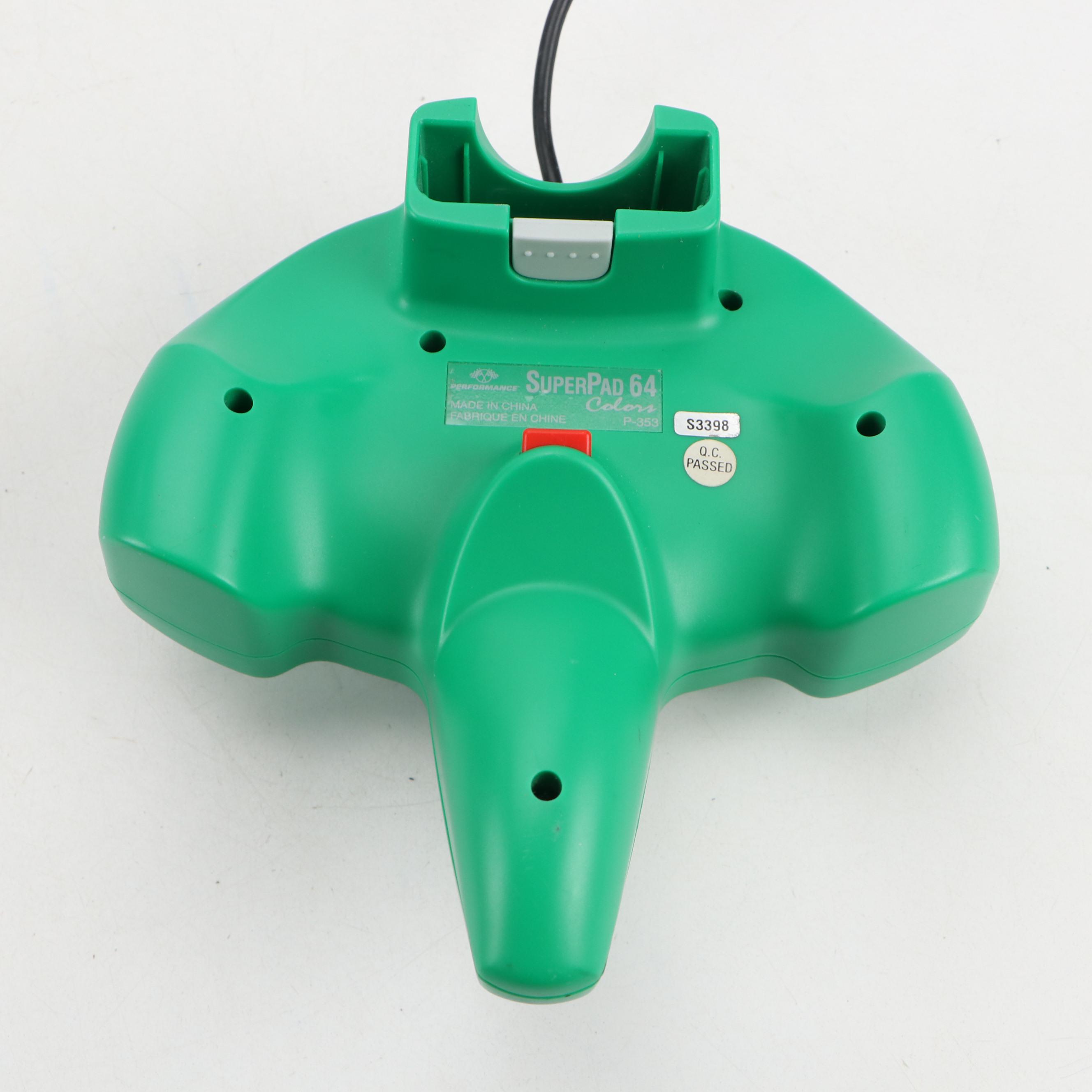 Nintendo 64 Console with Super Pad 64 Controller, Transfer Pak and More