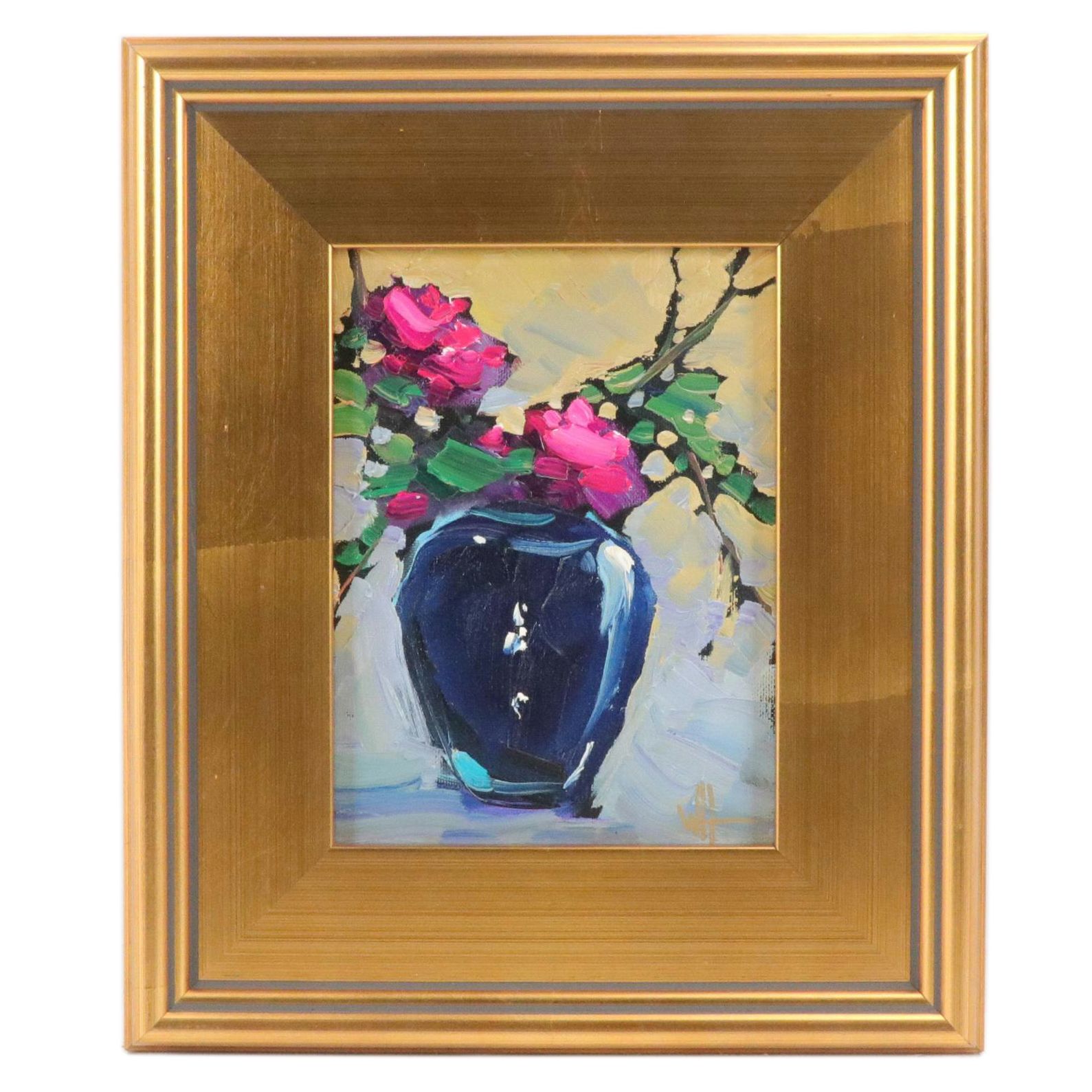 William Hawkins Floral Still Life Oil Painting, Circa 2025