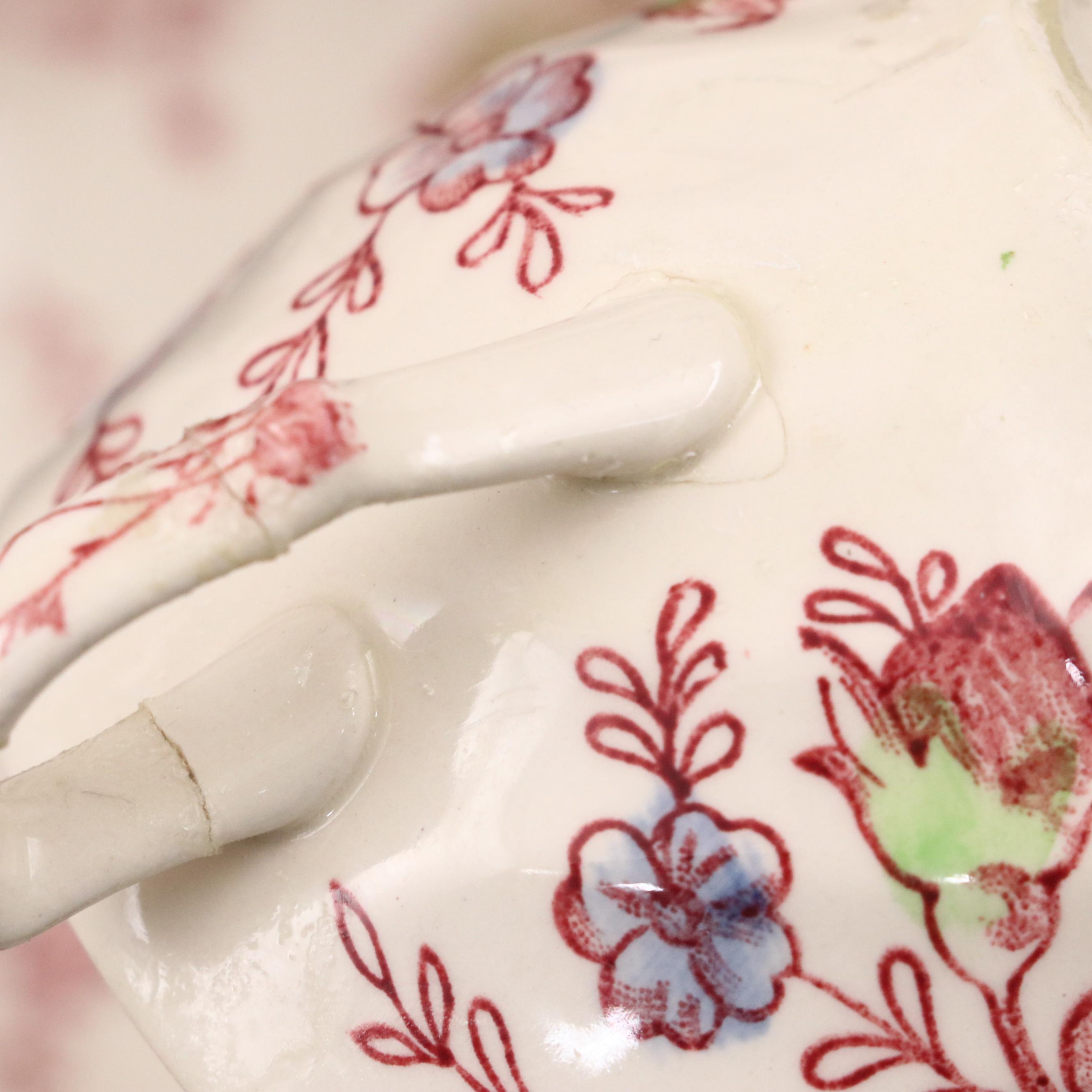Johnson Bros Pink "Rose Chintz" Ironstone Dinnerware, Mid to Late 20th Century