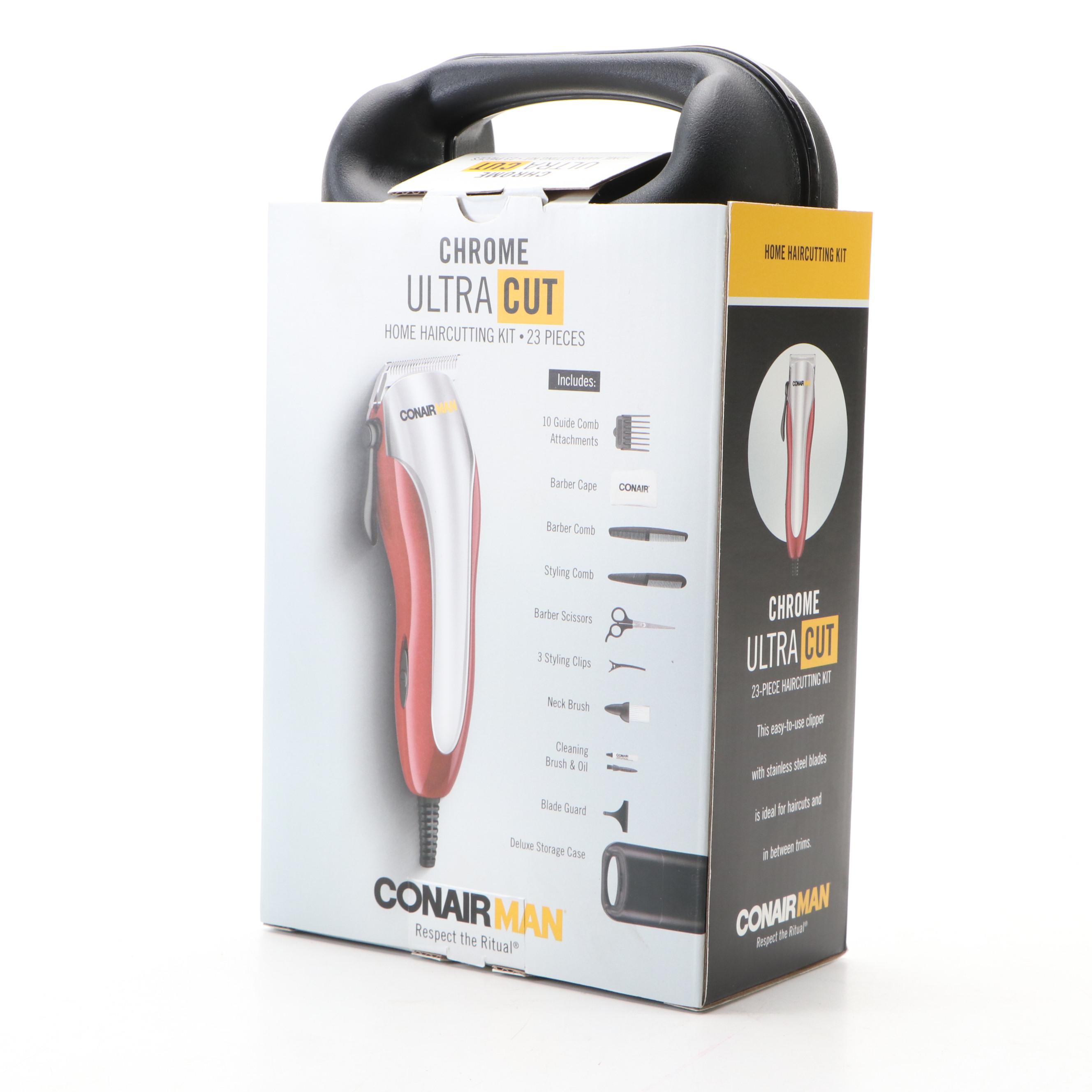 Conair Man Chrome Ultra Cut Home Haircutting Kit with Dyson Pet Grooming Kit