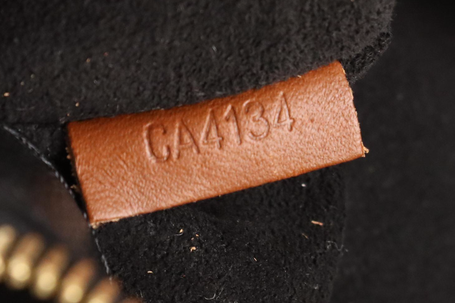 Louis Vuitton Pallas Bag in Monogram Canvas with Black Leather Trim