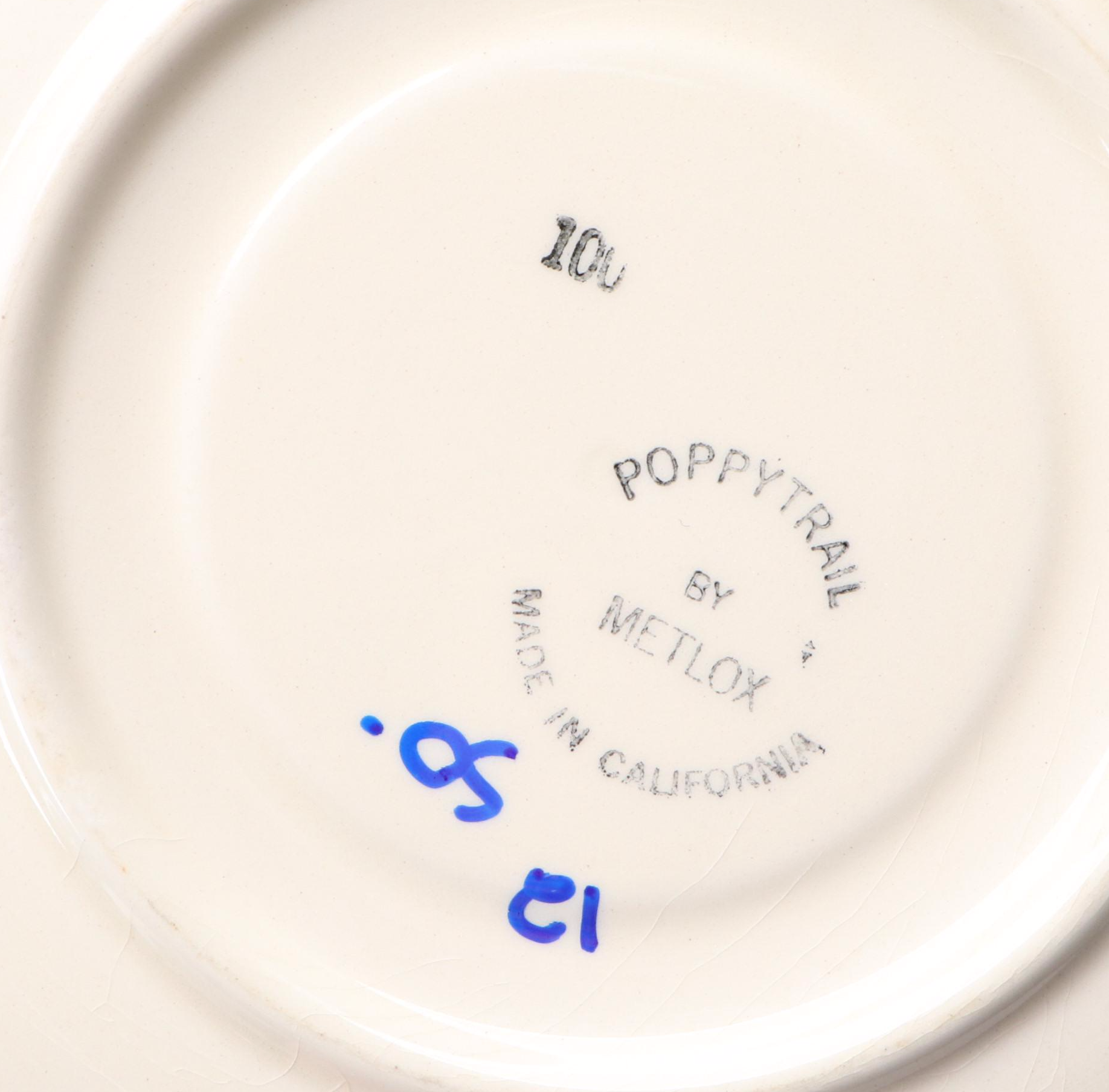 Mikasa "Duplex," Metlox "Poppytrail," and More Ceramic Dinnerware