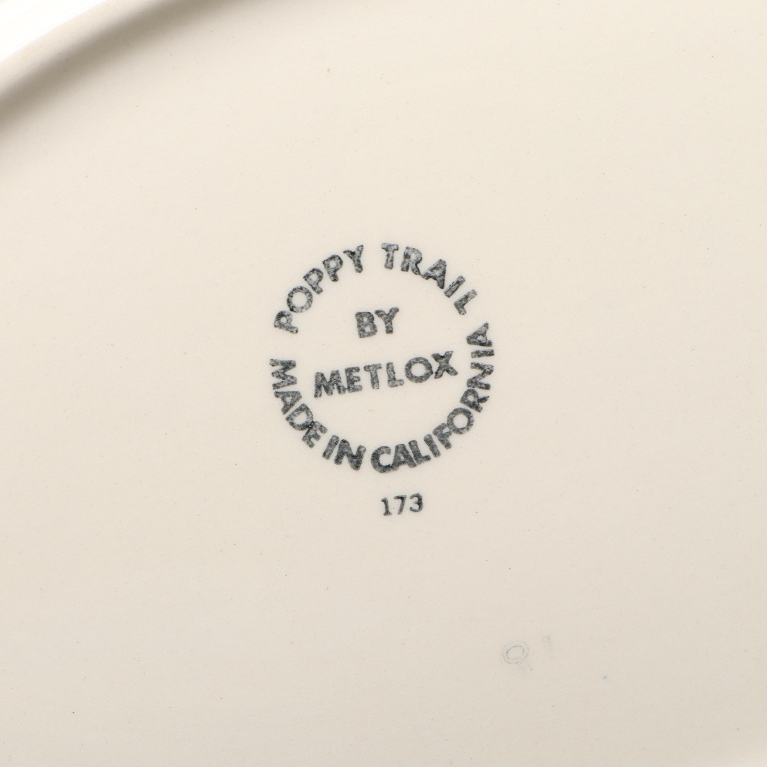 Mikasa "Duplex," Metlox "Poppytrail," and More Ceramic Dinnerware