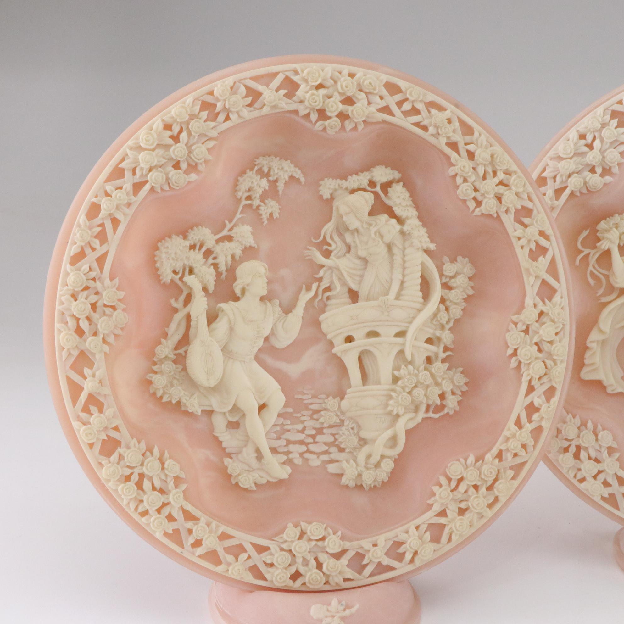 Shakespearean Lovers Collector Plates by Incolay Studios, 1988-1990