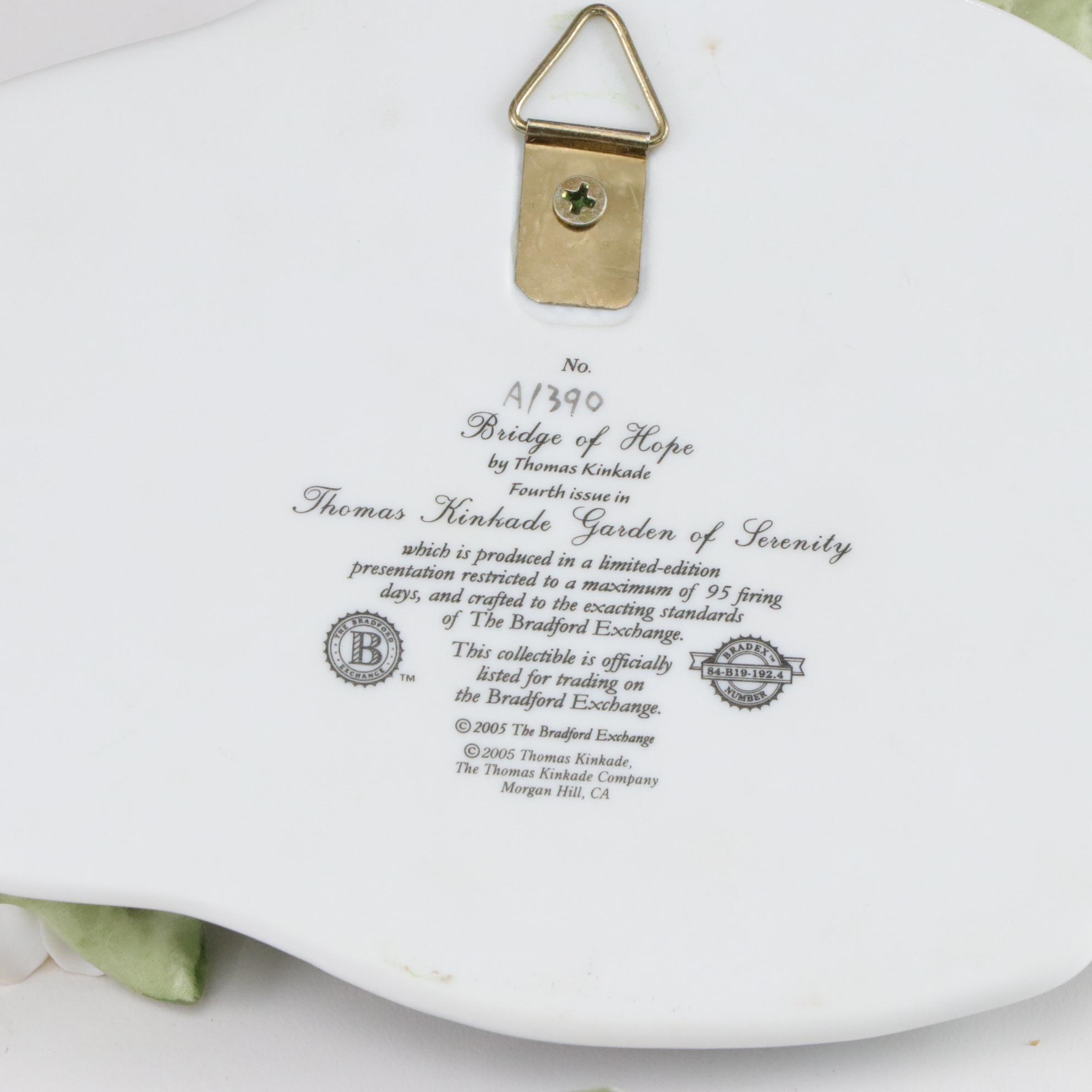 Floral Metal Wall Hanging with Four Thomas Kinkade Hummingbird Plaques