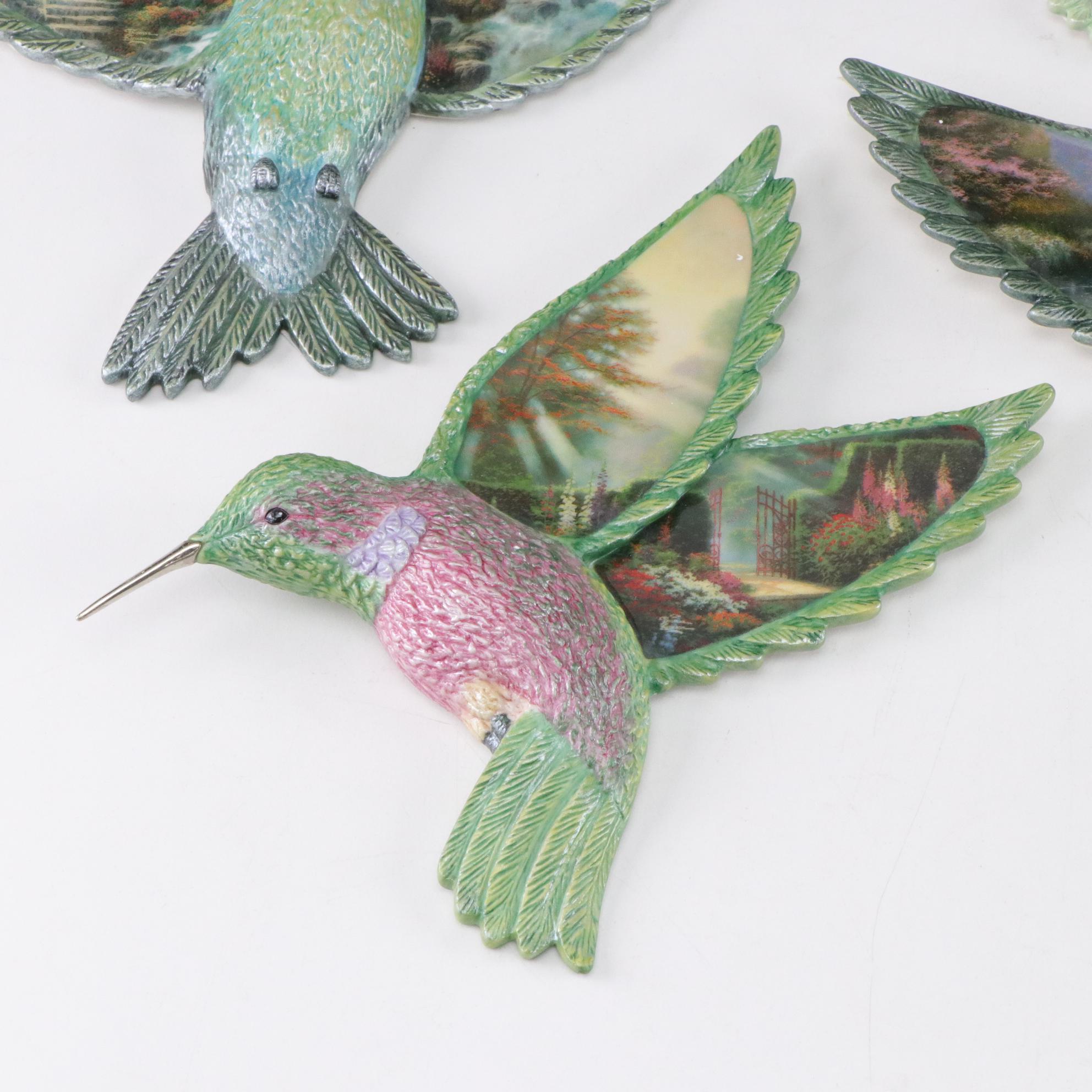 Thomas Kinkade "Beauty in Flight" Collection Hummingbird Wall Hangings