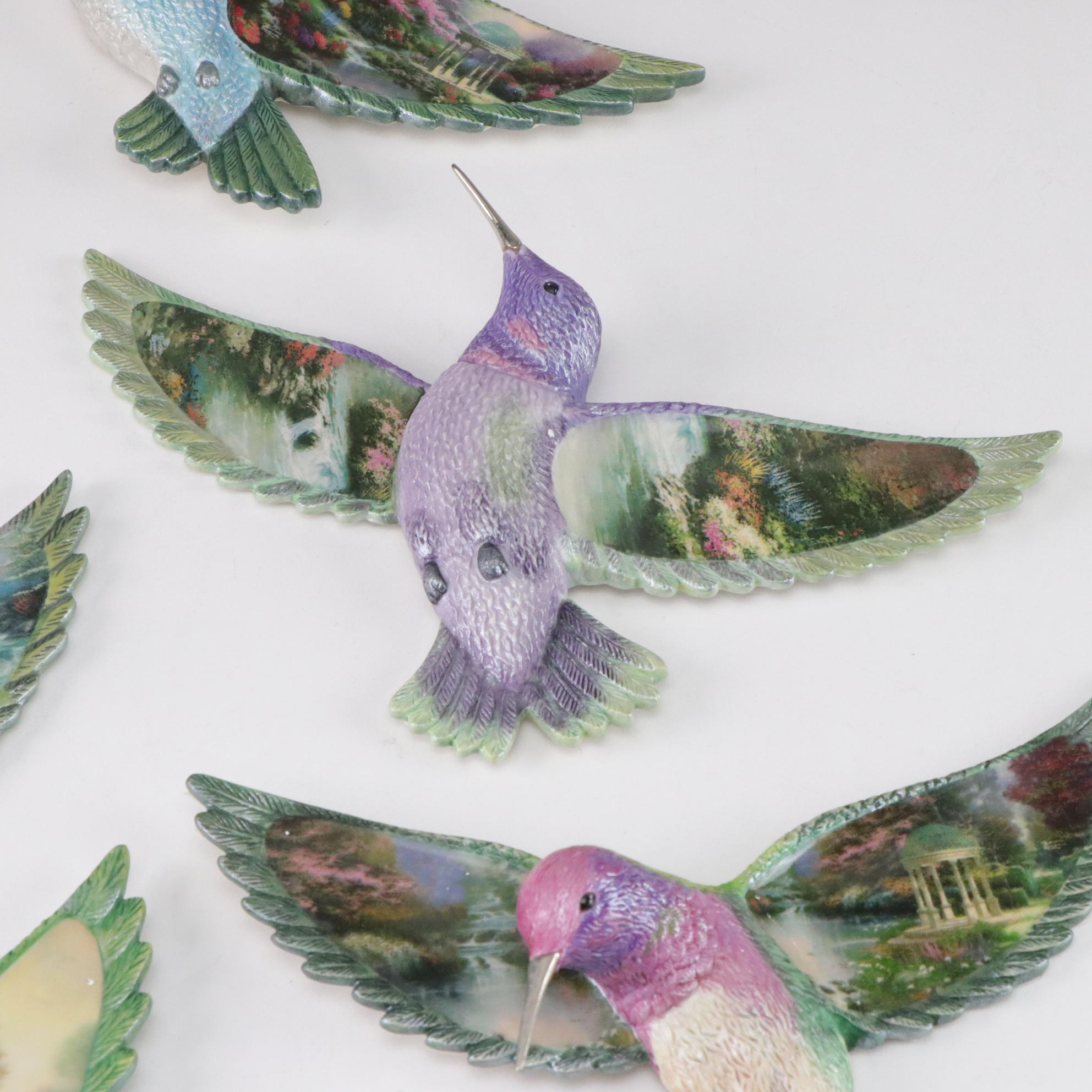 Thomas Kinkade "Beauty in Flight" Collection Hummingbird Wall Hangings