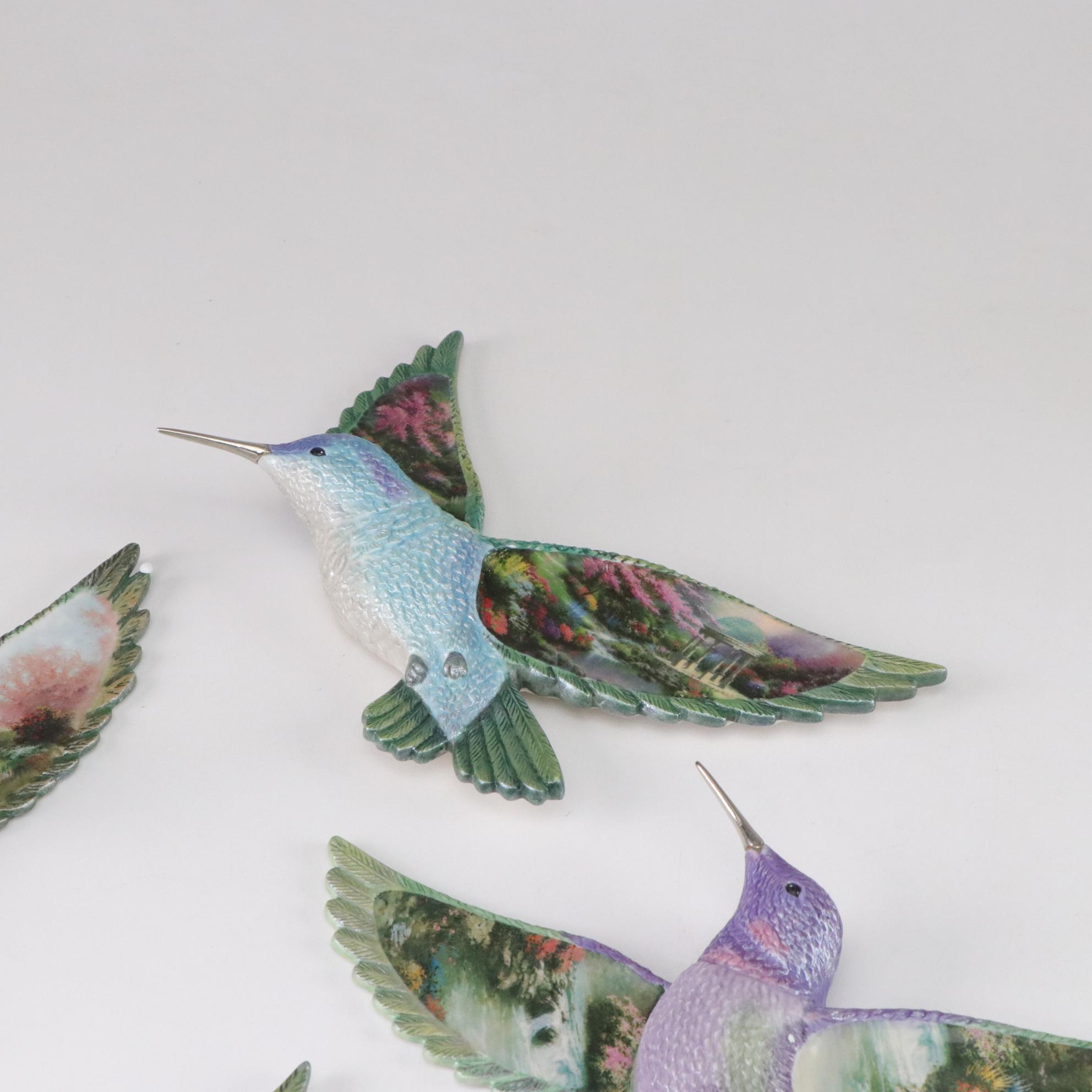 Thomas Kinkade "Beauty in Flight" Collection Hummingbird Wall Hangings
