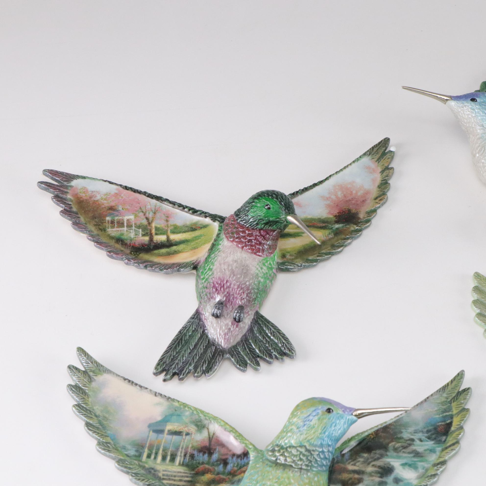 Thomas Kinkade "Beauty in Flight" Collection Hummingbird Wall Hangings