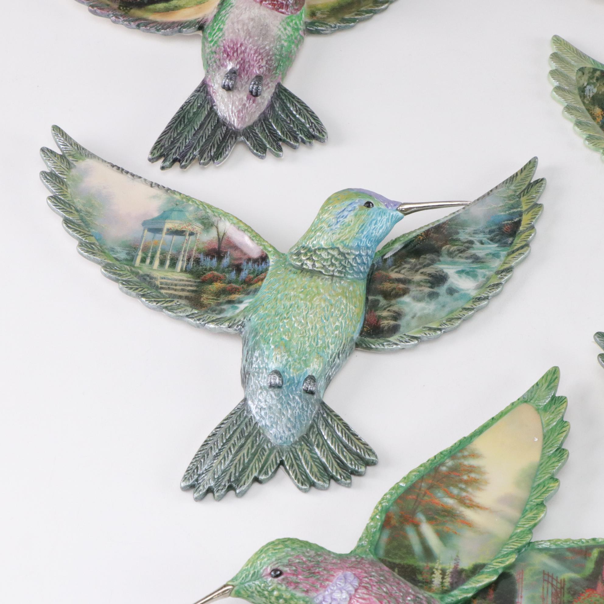 Thomas Kinkade "Beauty in Flight" Collection Hummingbird Wall Hangings