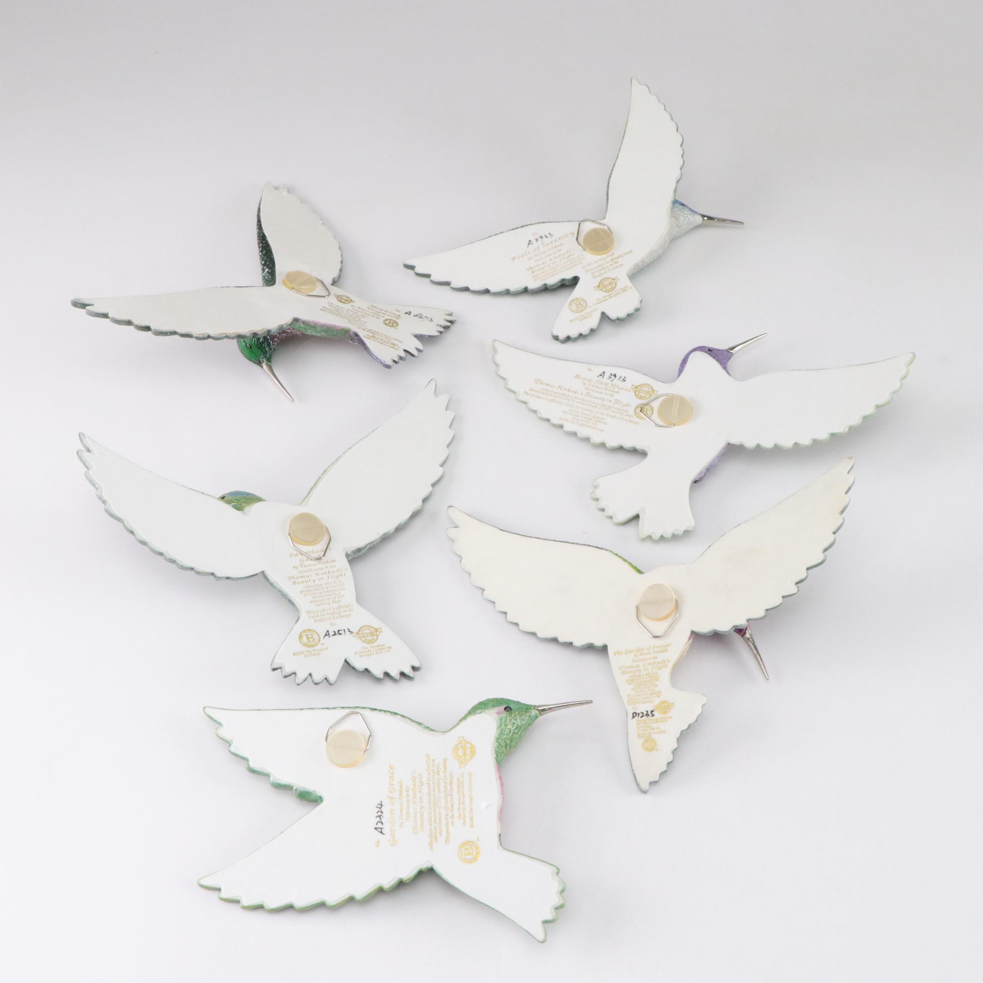 Thomas Kinkade "Beauty in Flight" Collection Hummingbird Wall Hangings