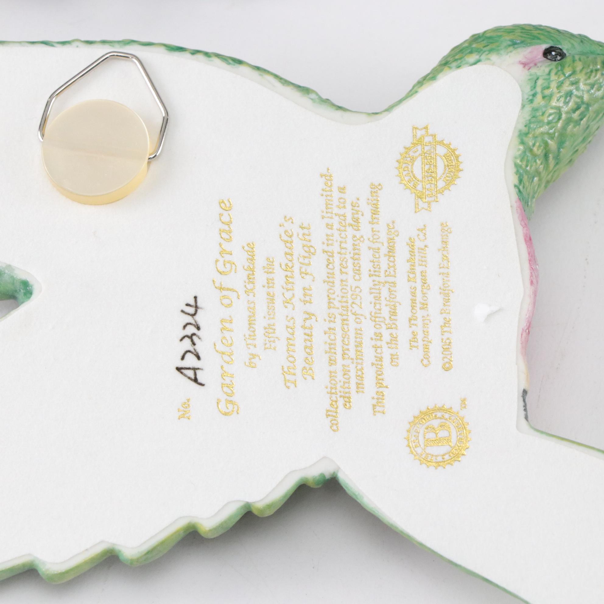 Thomas Kinkade "Beauty in Flight" Collection Hummingbird Wall Hangings