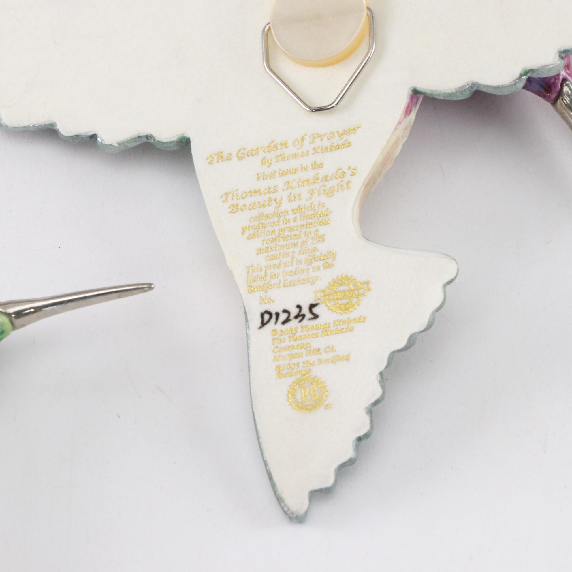 Thomas Kinkade "Beauty in Flight" Collection Hummingbird Wall Hangings