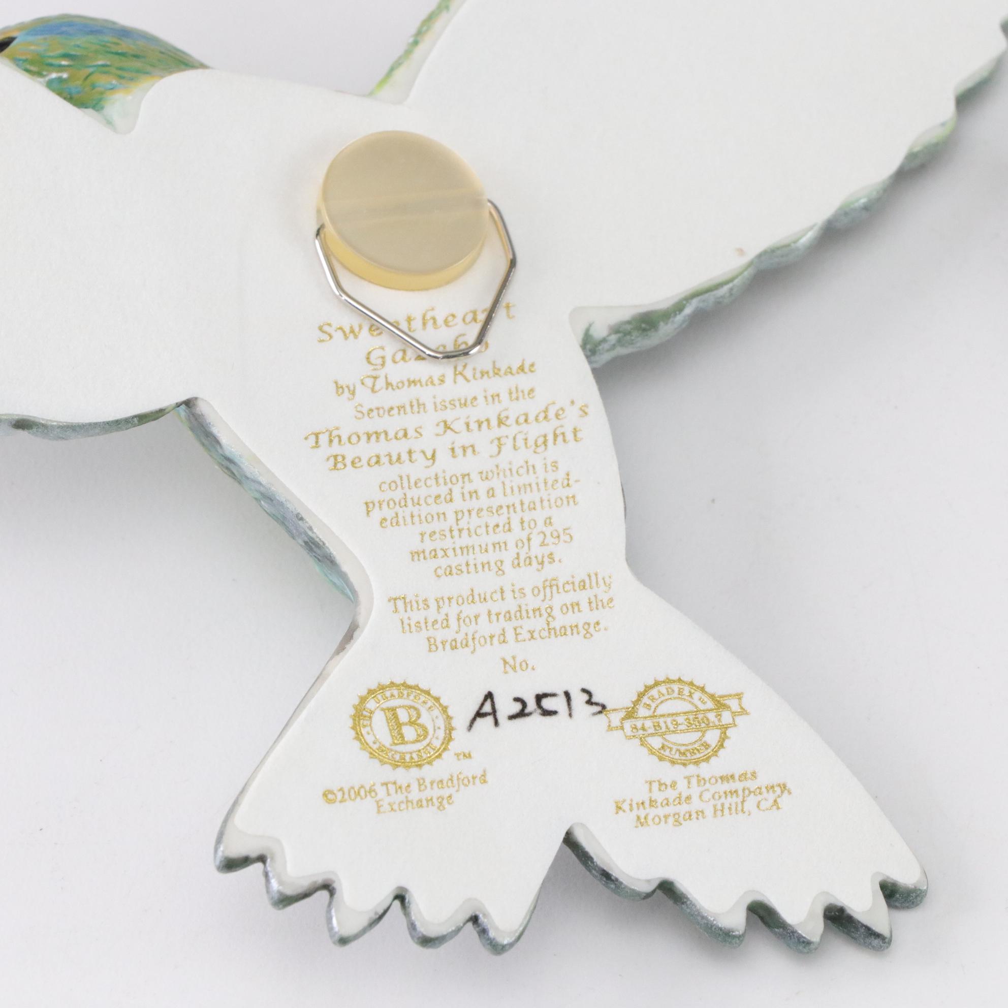 Thomas Kinkade "Beauty in Flight" Collection Hummingbird Wall Hangings