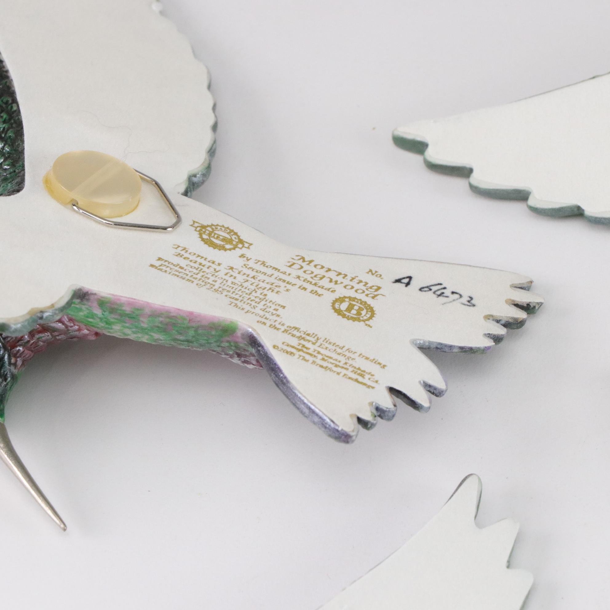 Thomas Kinkade "Beauty in Flight" Collection Hummingbird Wall Hangings