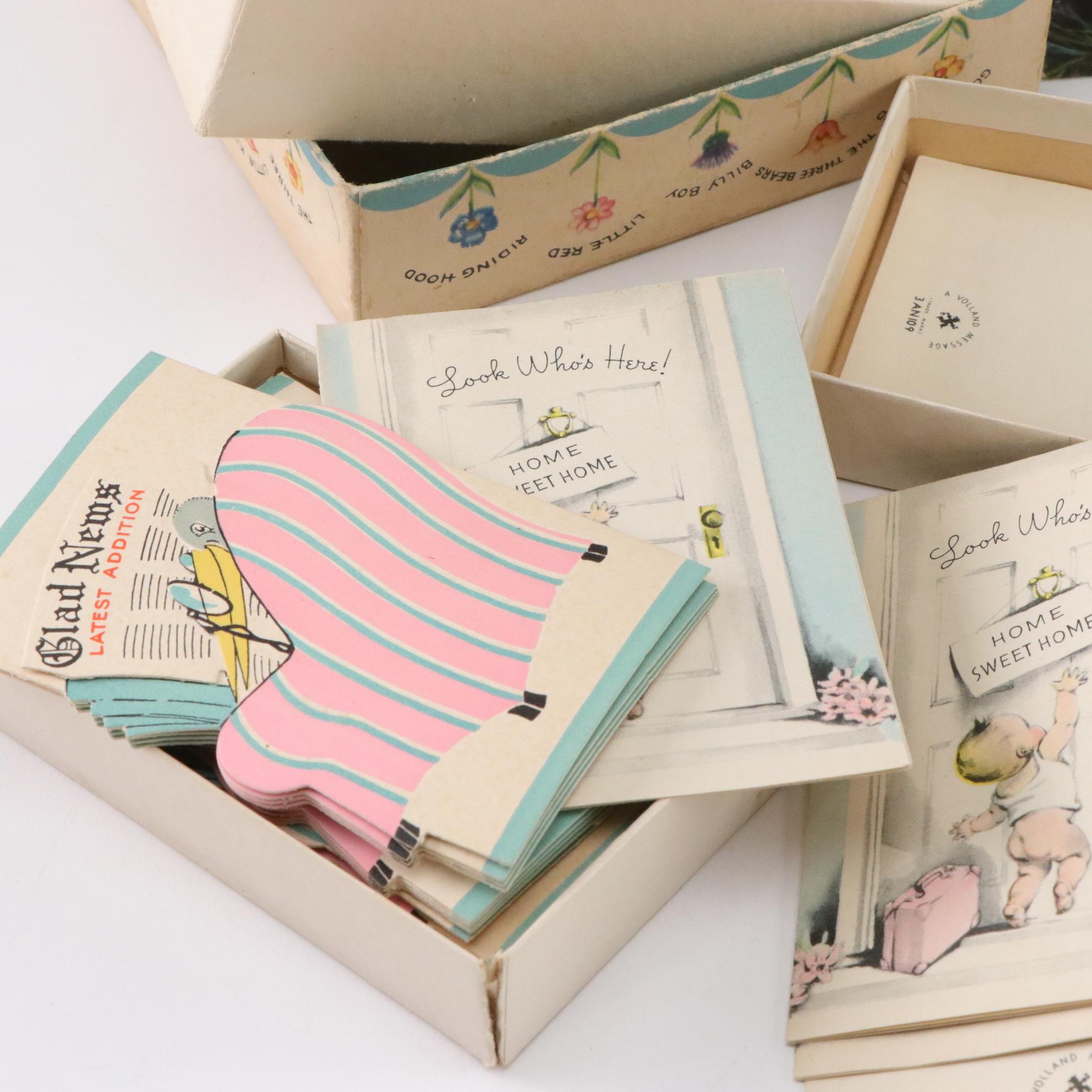 Vintage Greeting Cards, Party Invitations, Birth Announcements and More