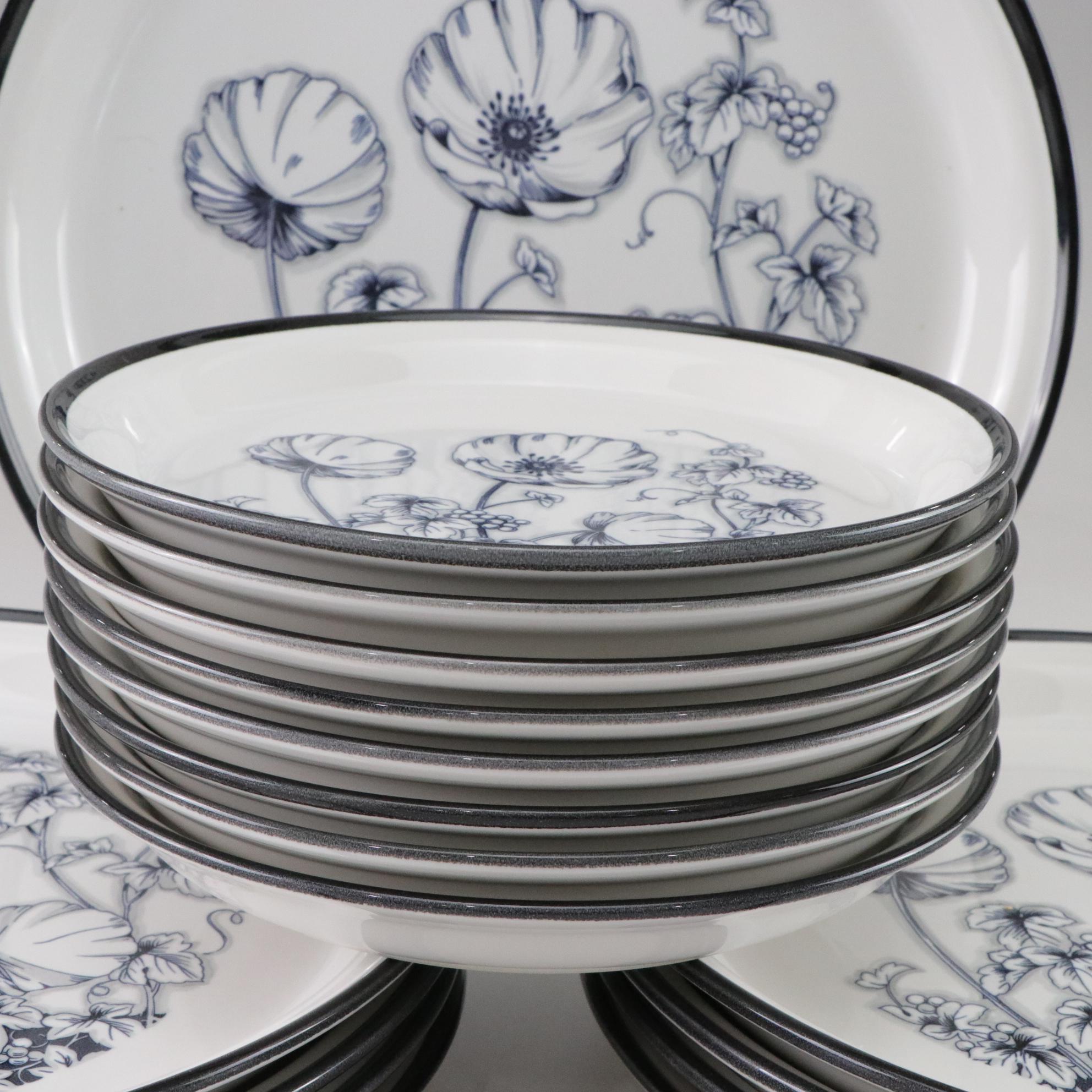 Nitto  Heather Stone "Moon Flower" Dinnerware