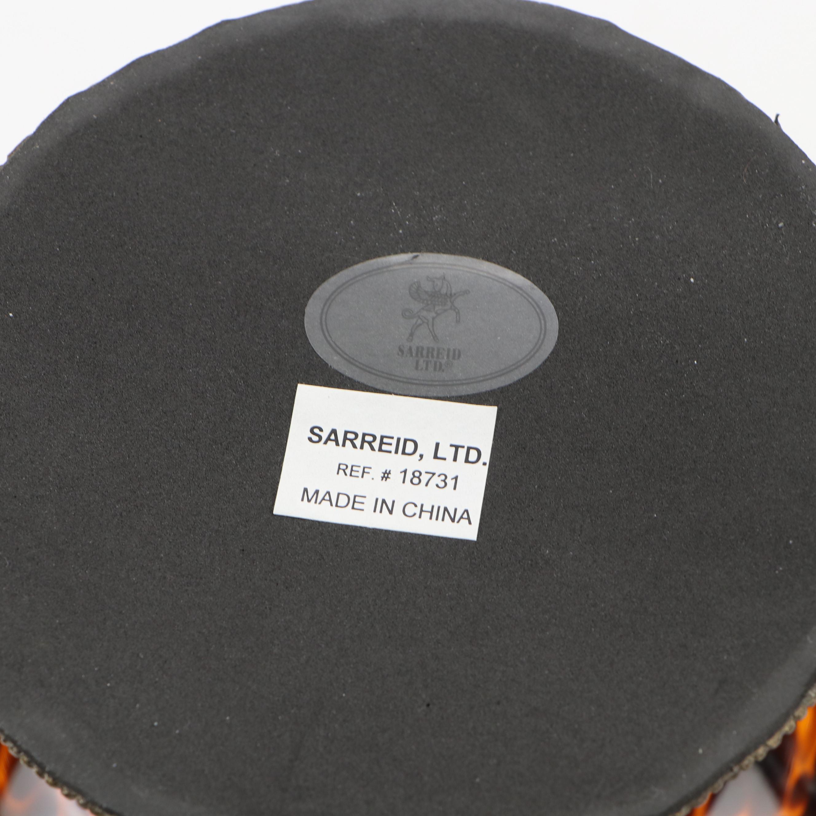 Sarried Ormolu Mounted Tortoiseshell Glass Urn with Art Glass Disk