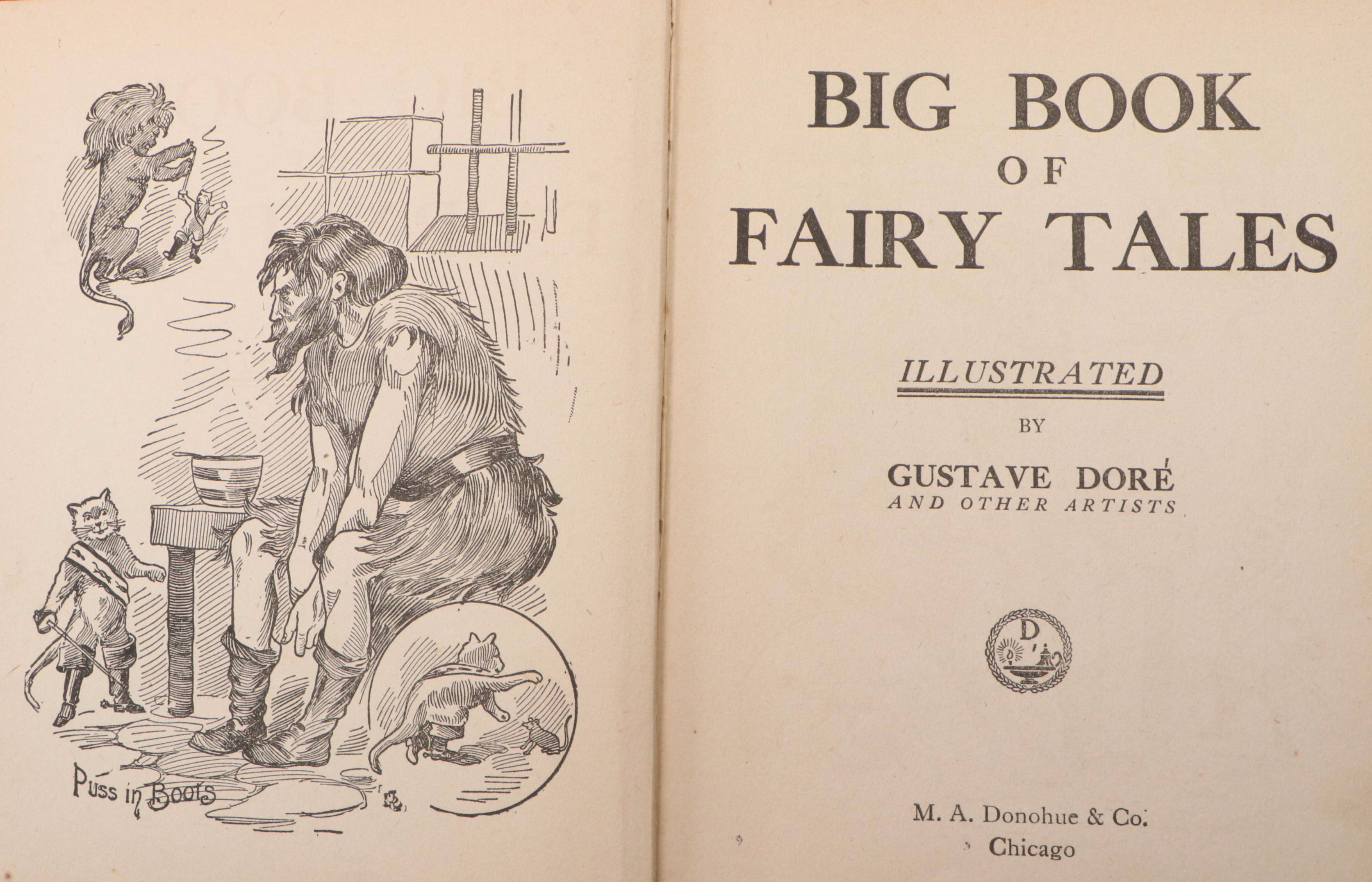 Gustave Doré Illustrated "Big Book of Fairy Tales," Late 19th Century