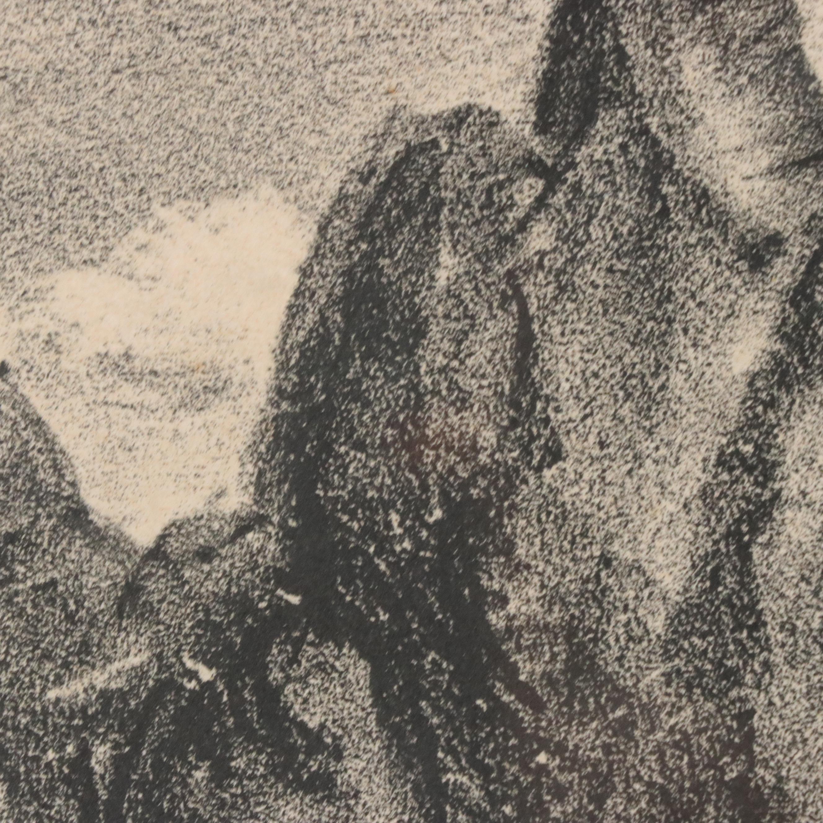 Harry F. Tepker Lithograph Landscape "Garden of the Gods, No. 1," 1942