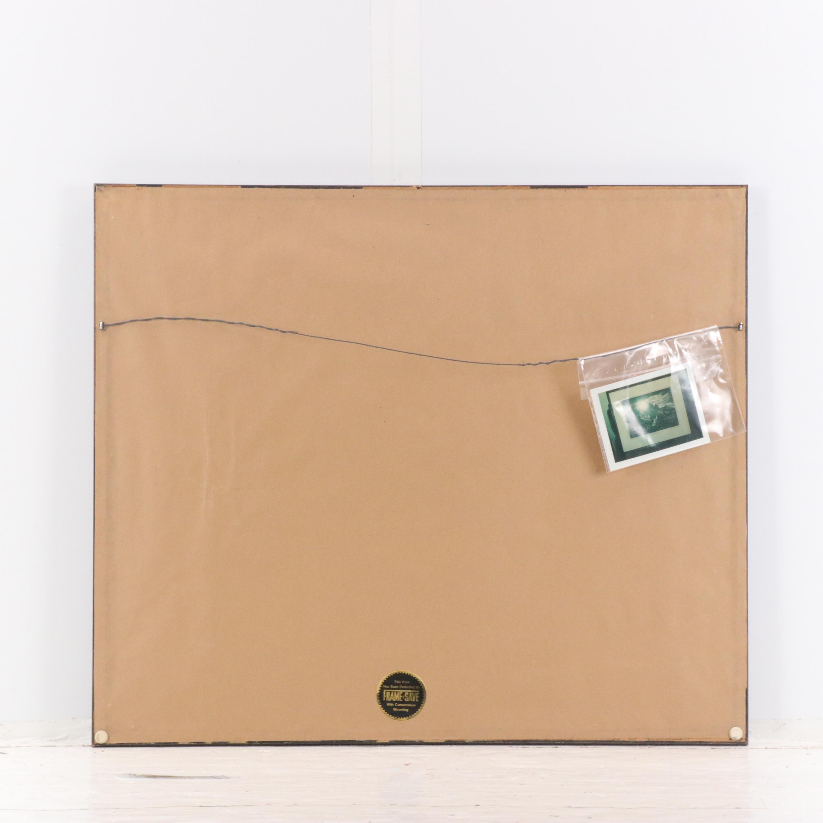 Harry F. Tepker Lithograph Landscape "Garden of the Gods, No. 1," 1942