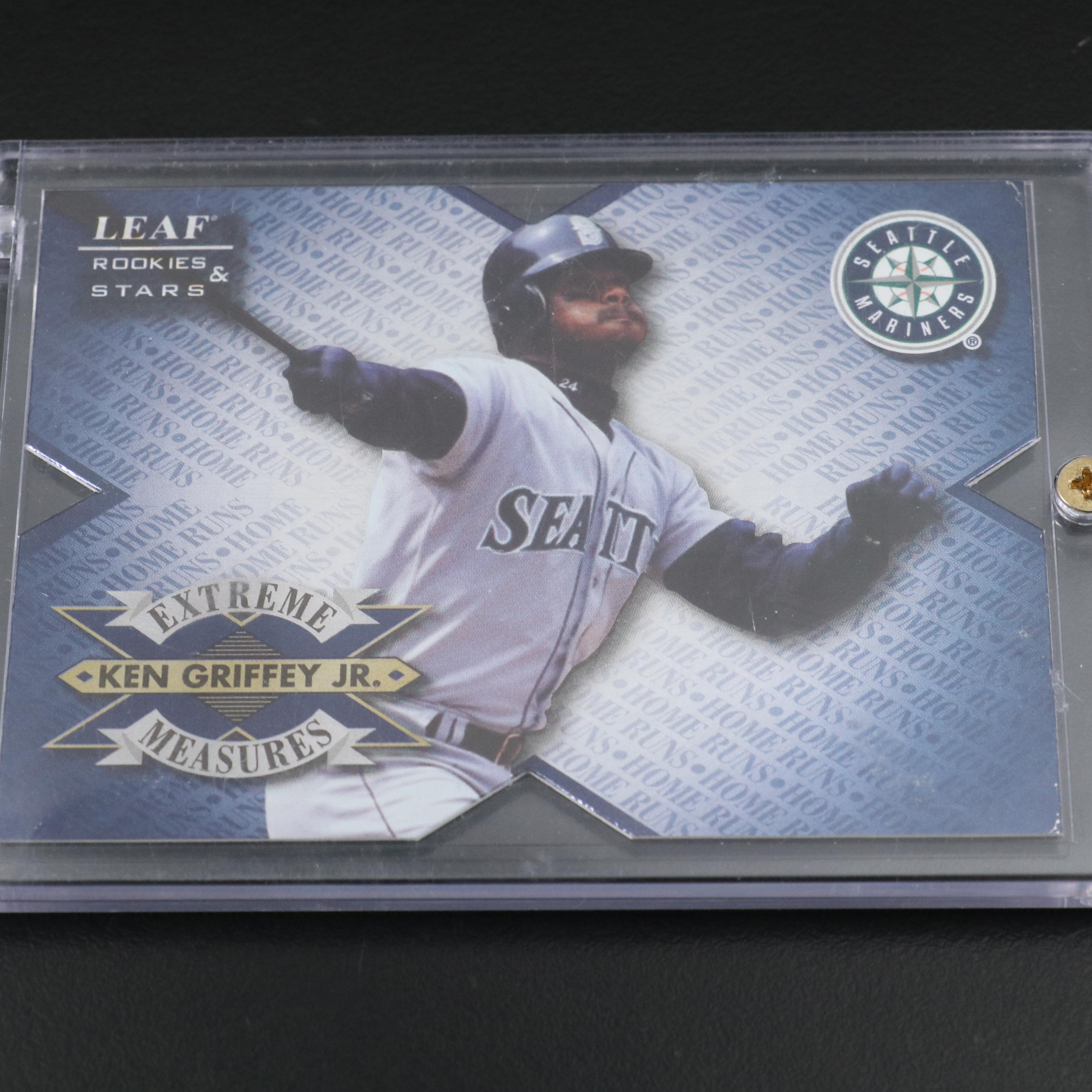 1998 Leaf Rookies & Stars Ken Griffey Jr. Extreme Measures Card #ed 0003/1000