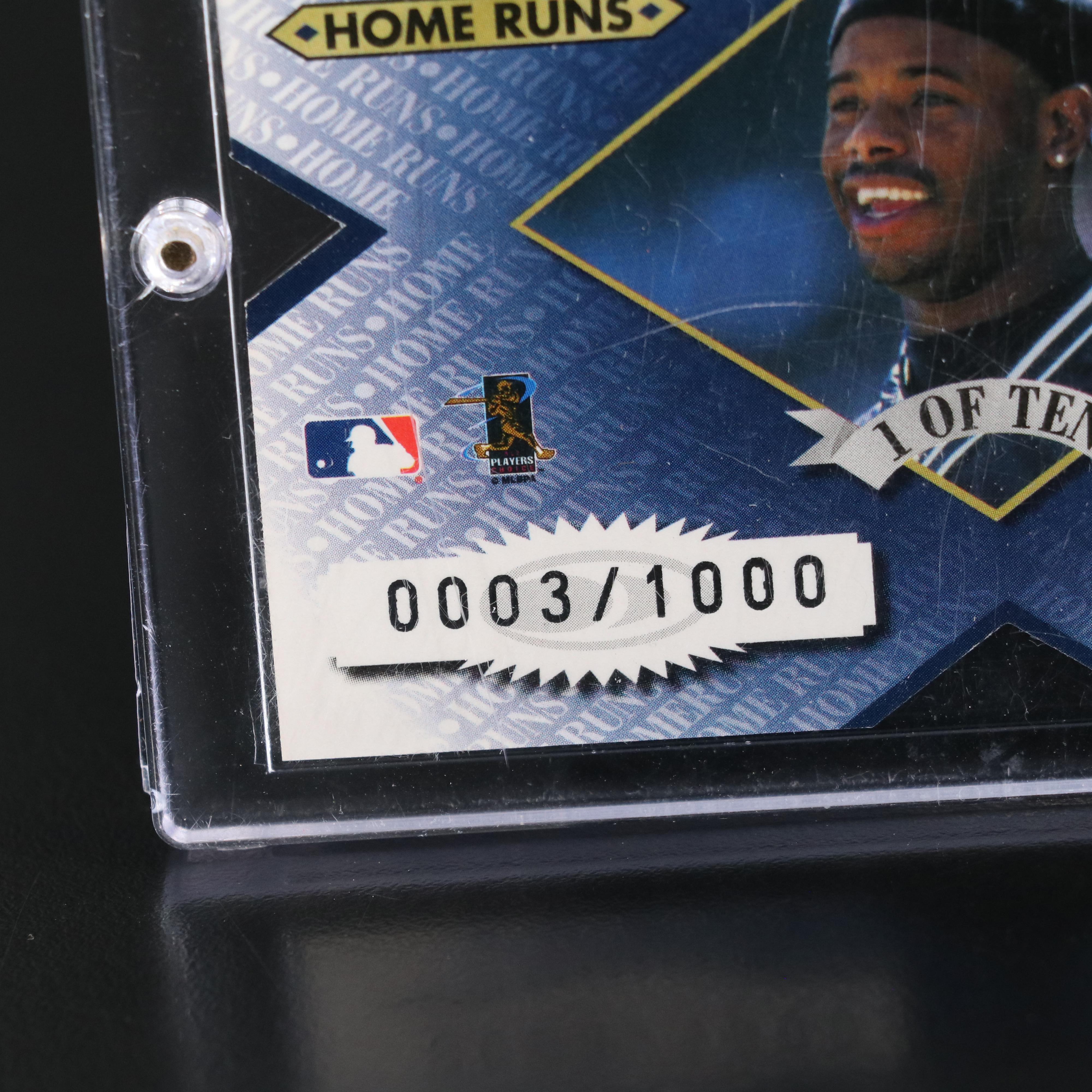 1998 Leaf Rookies & Stars Ken Griffey Jr. Extreme Measures Card #ed 0003/1000