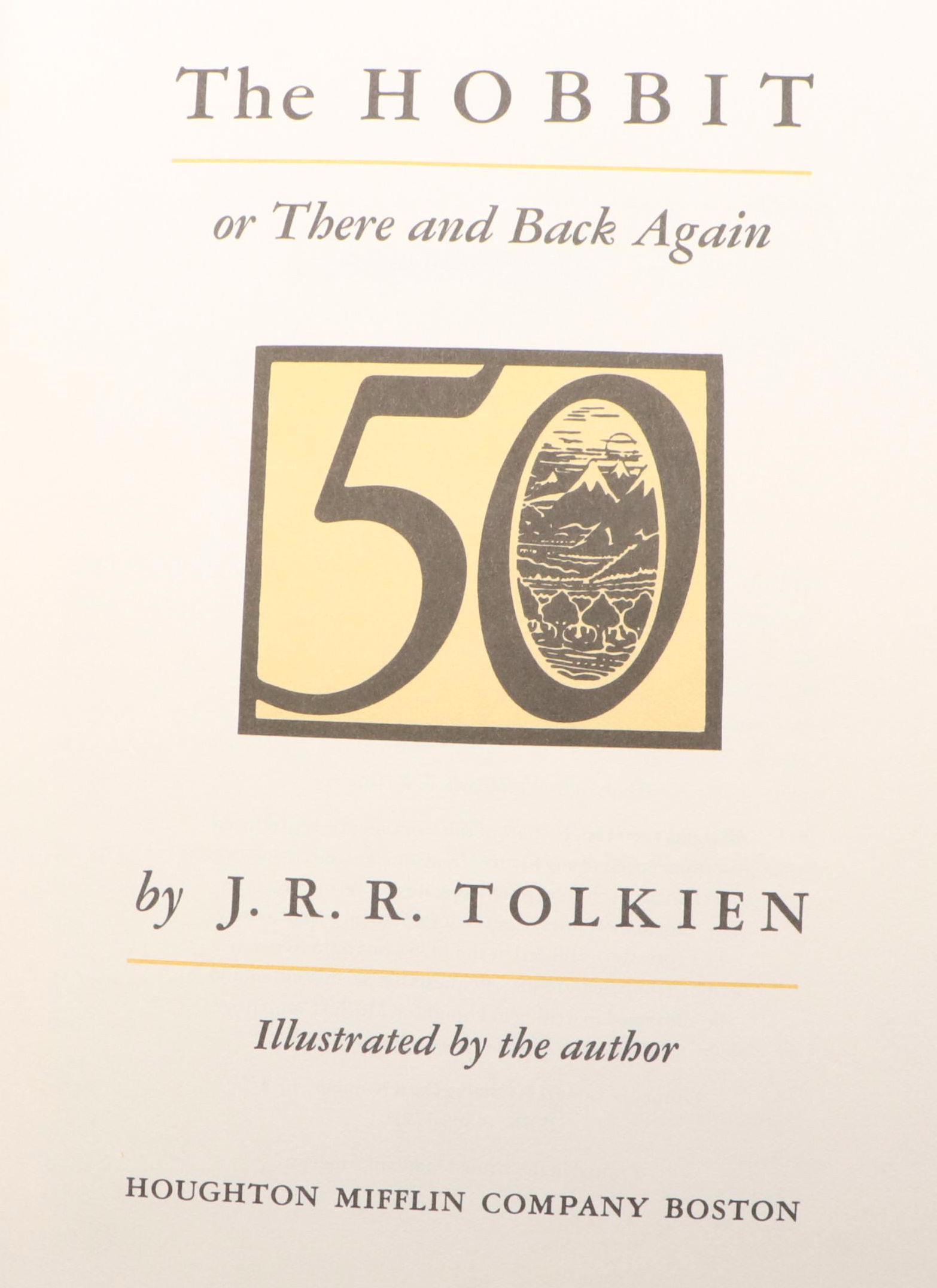 50th Anniversary Edition "The Hobbit" by J. R. R. Tolkien, 1987