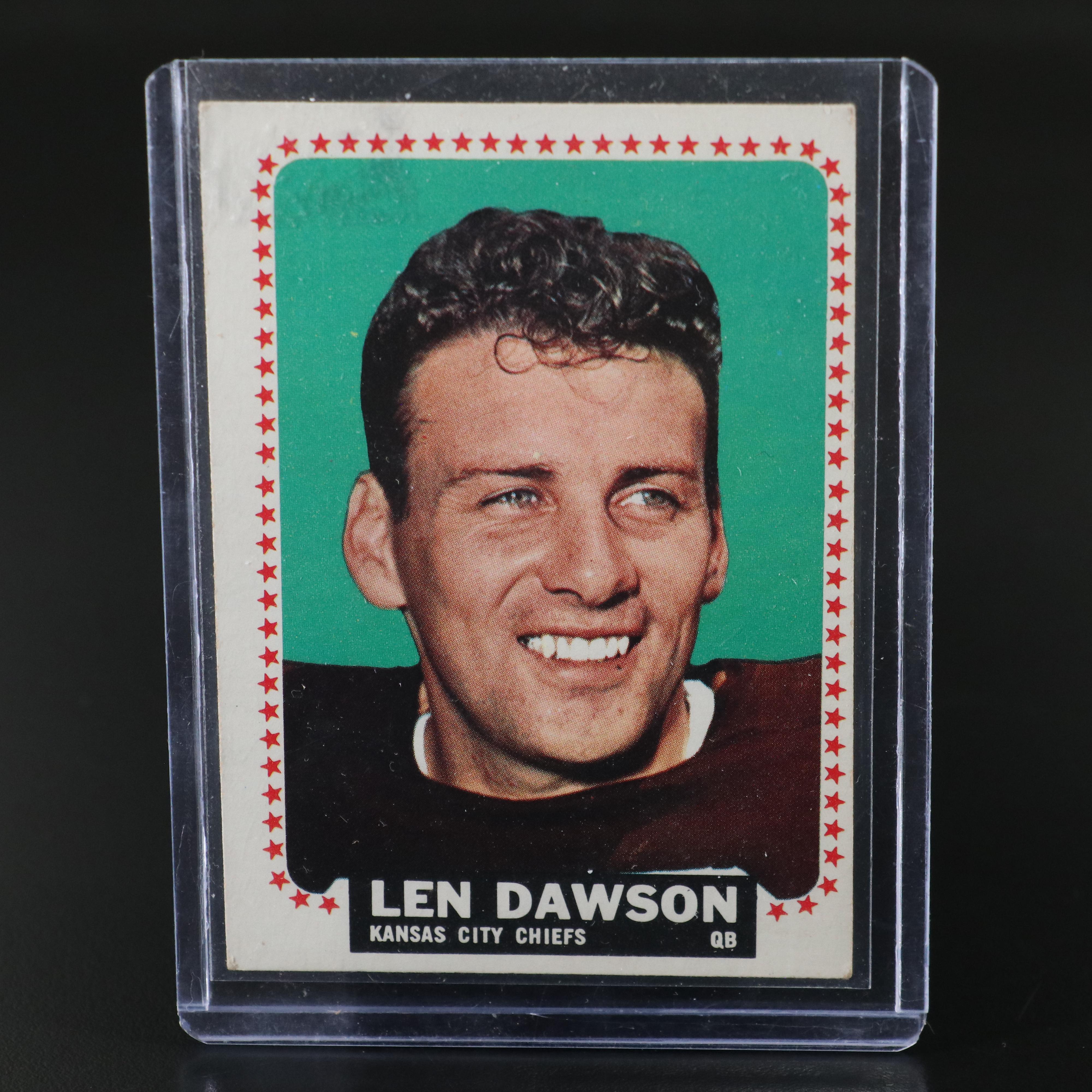 1964 Topps Len Dawson and 1960 Topps Johnny Unitas Football Cards