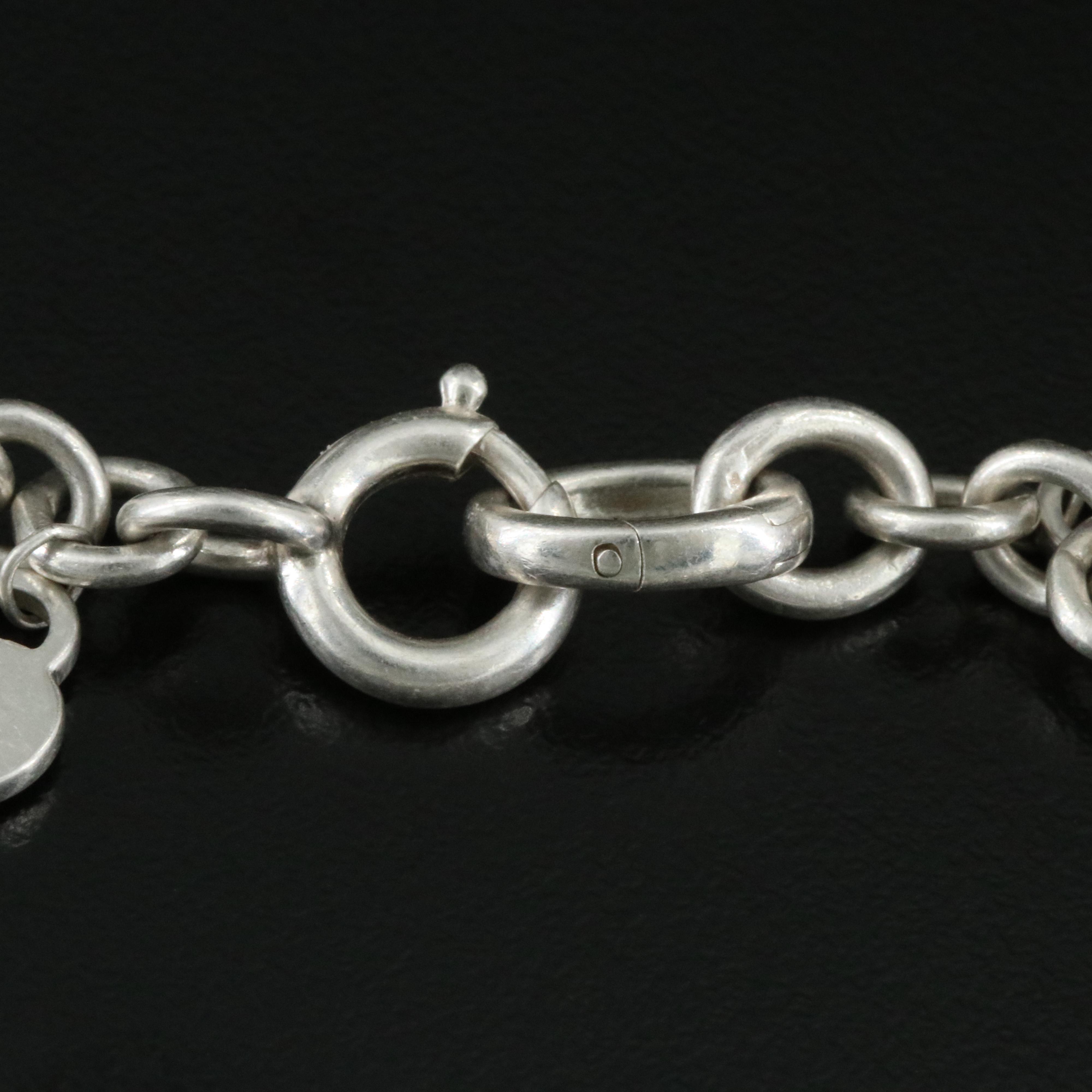 Tiffany & Co. Return to Tiffany Sterling Multi Heart Tag Charm Bracelet