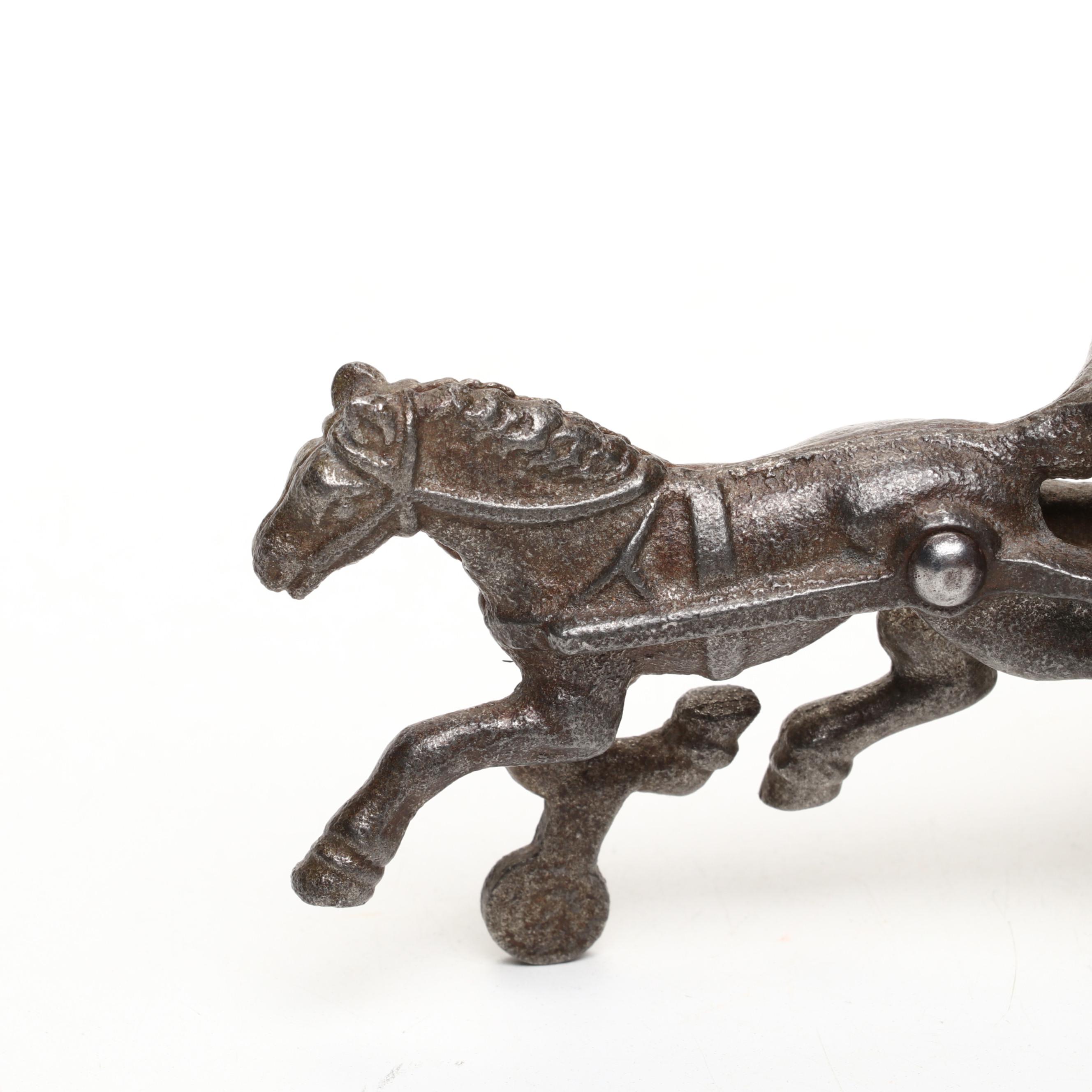 Cast Iron Horse-Drawn Carriage Toy, 20th Century