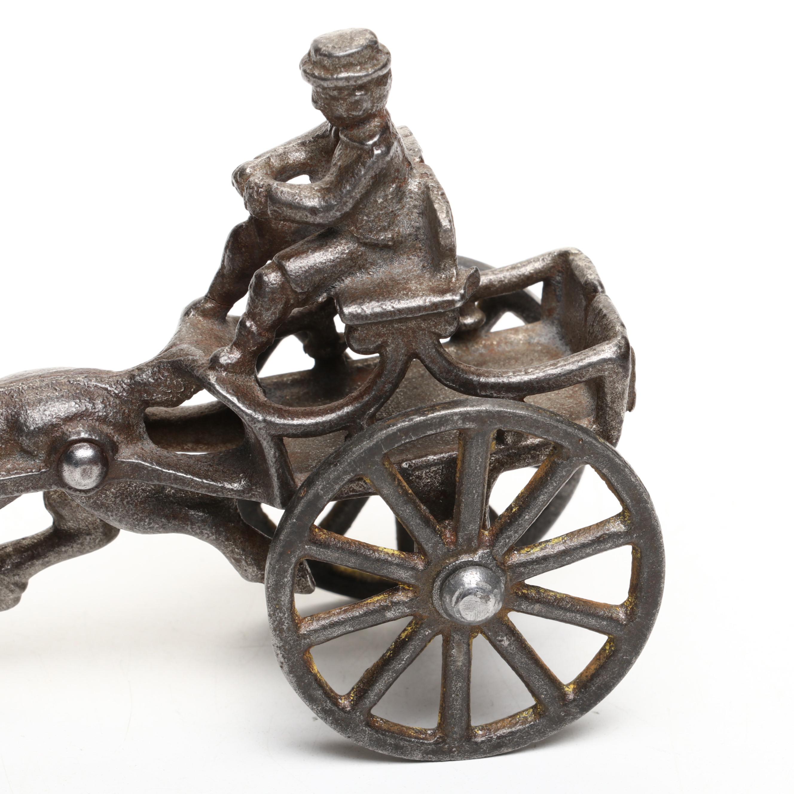 Cast Iron Horse-Drawn Carriage Toy, 20th Century