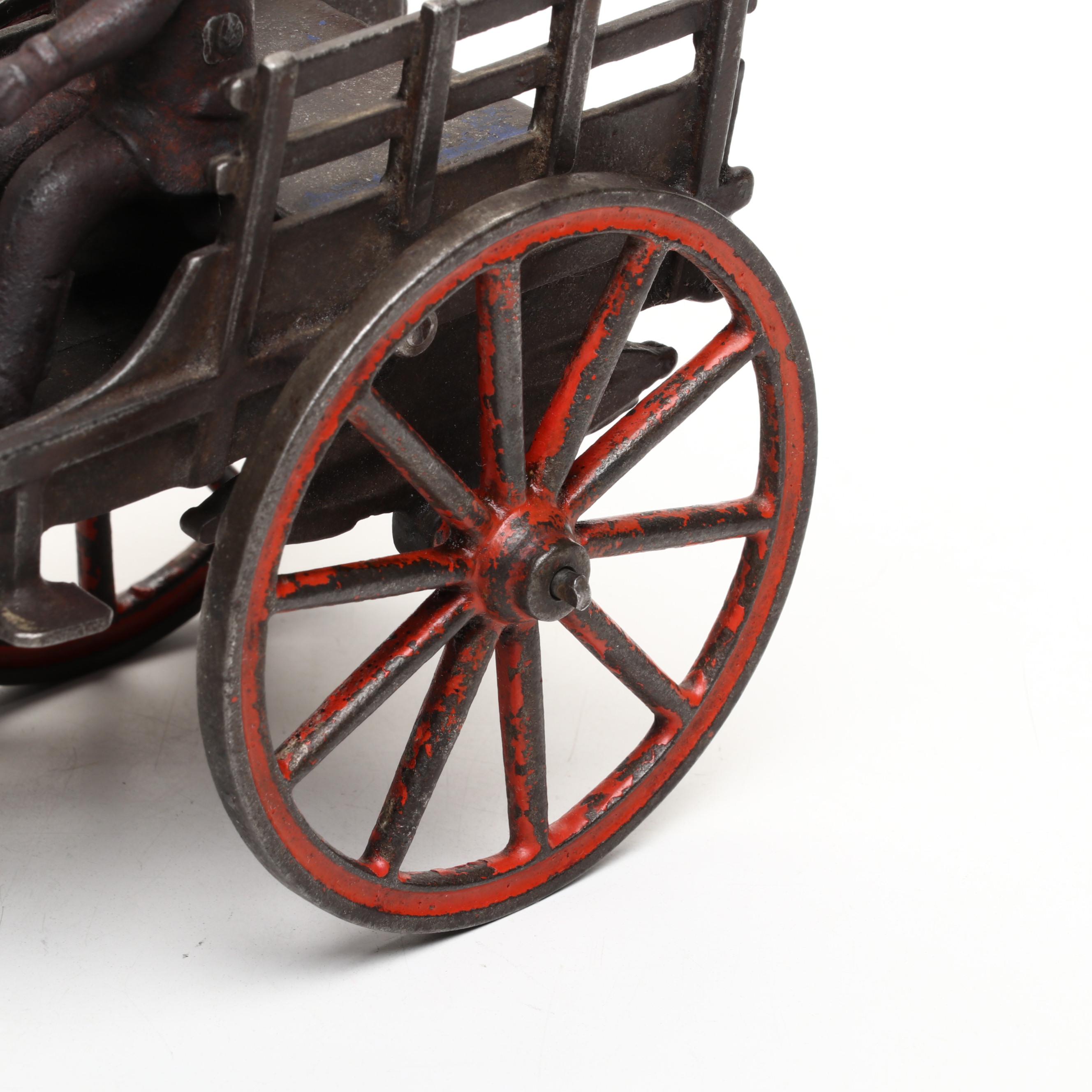 Cast Iron Horse-Drawn Carriage Toy, Early 20th Century