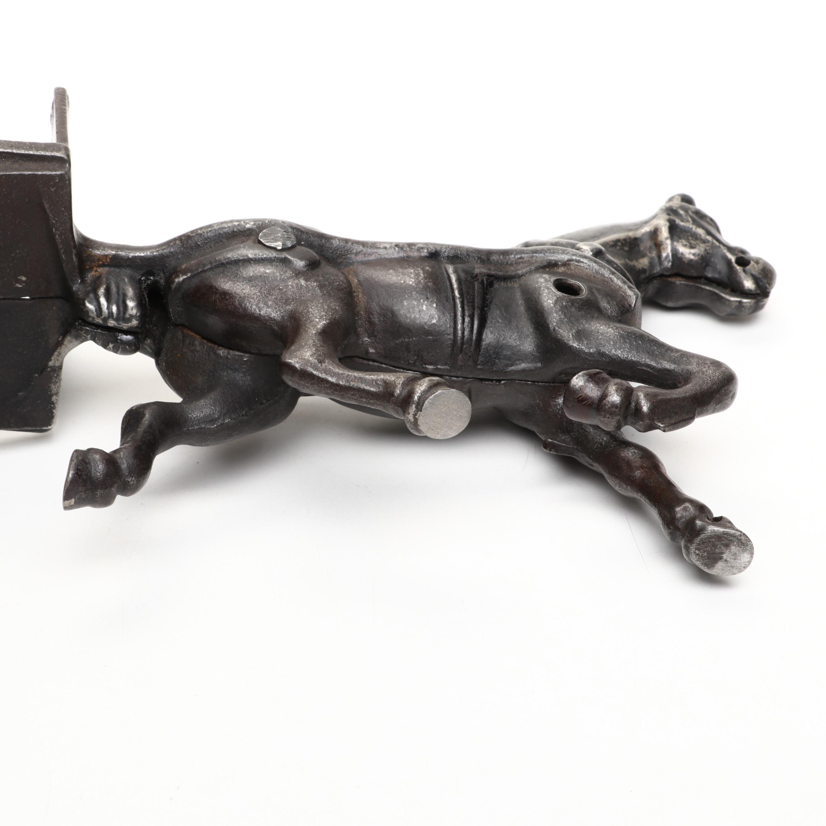 Cast Iron Horse-Drawn Carriage Toy, Early 20th Century