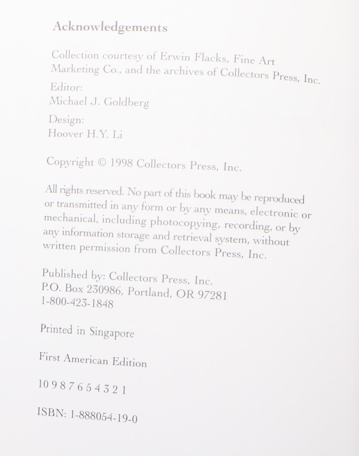 First American Edition "Maxfield Parrish" Box Set by Michael J. Goldberg, 1998