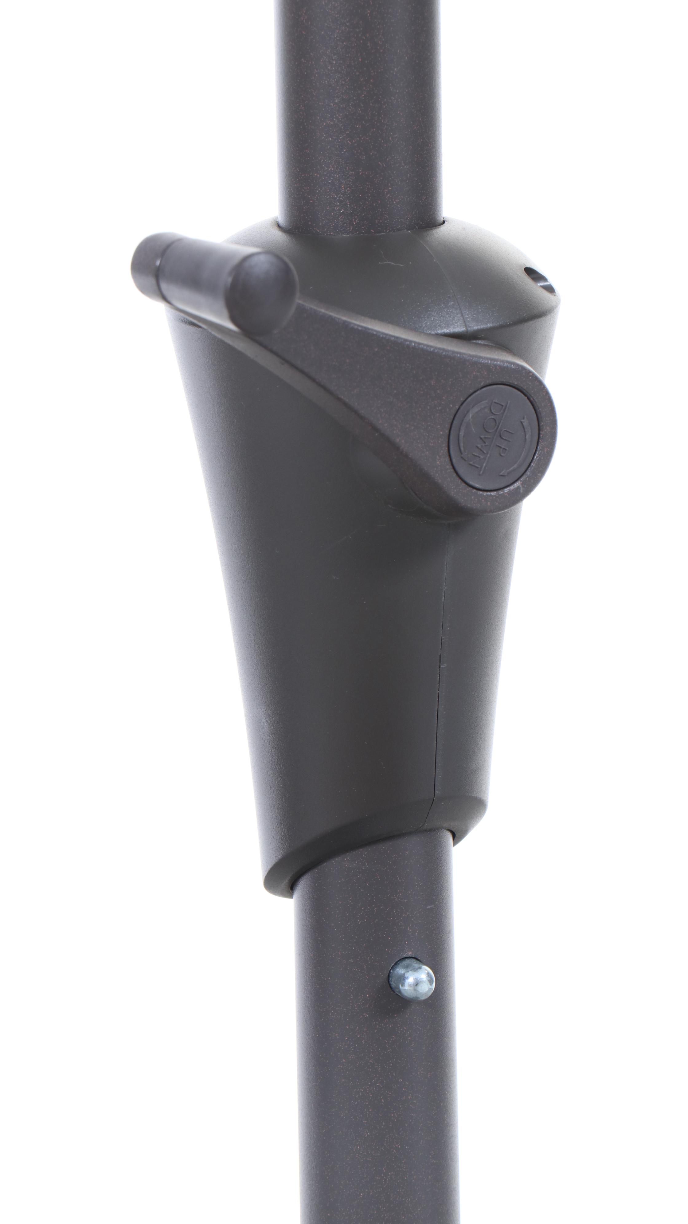 Five-Piece Wrought Iron Patio Dining Set with Umbrella and Stand